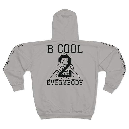 Generation ZenGen - Gray Unisex Zip Hoodie - ZenGen USA