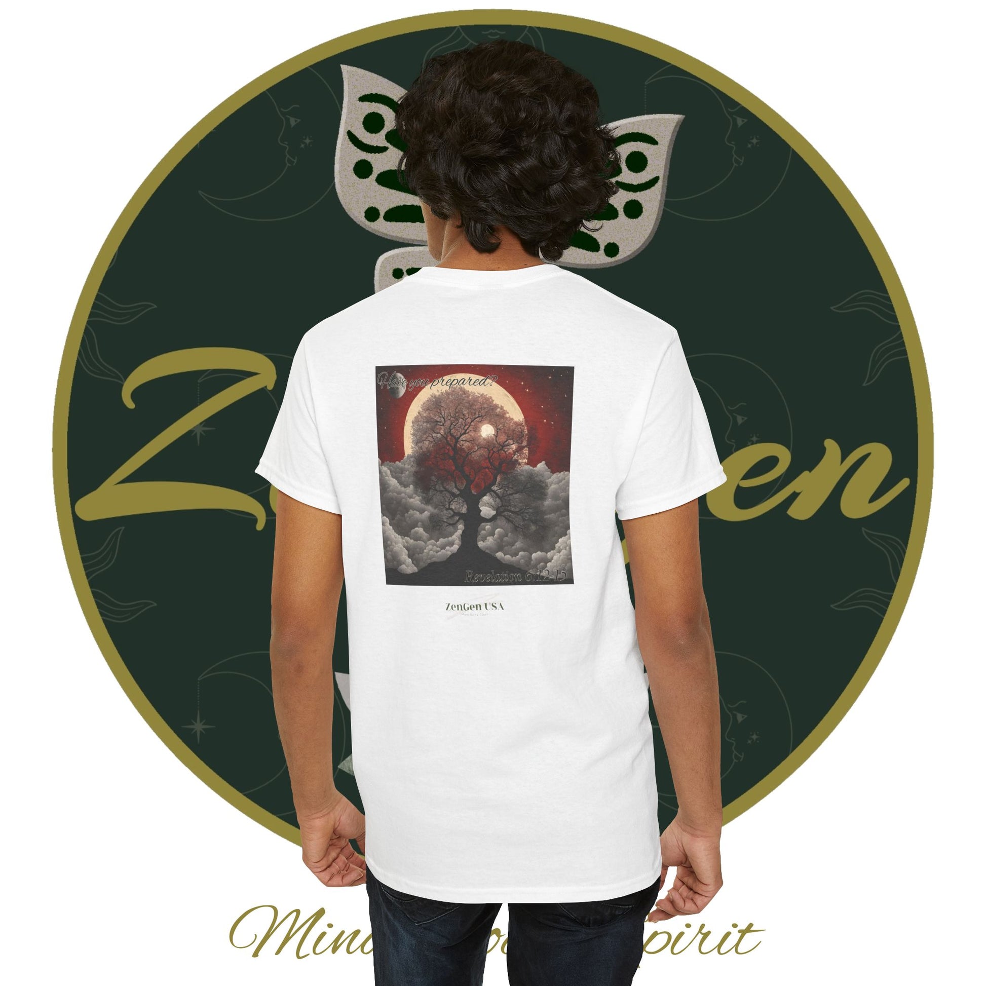 Apocalypse - 6th Seal Revelation 6:12-15 - Unisex Heavy Cotton Tee - Revelation Collection - ZenGen USA - ZenGen USA