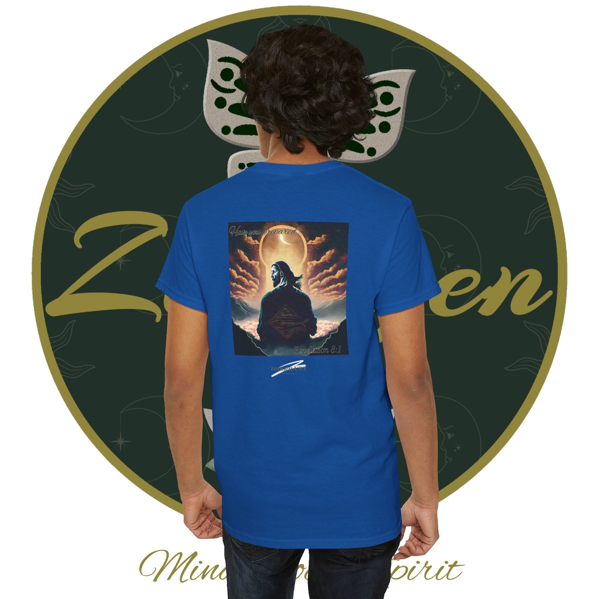 Apocalypse - 7th Seal Revelation 8:1 - Unisex Heavy Cotton Tee - Revelation Collection - ZenGen USA - ZenGen USA