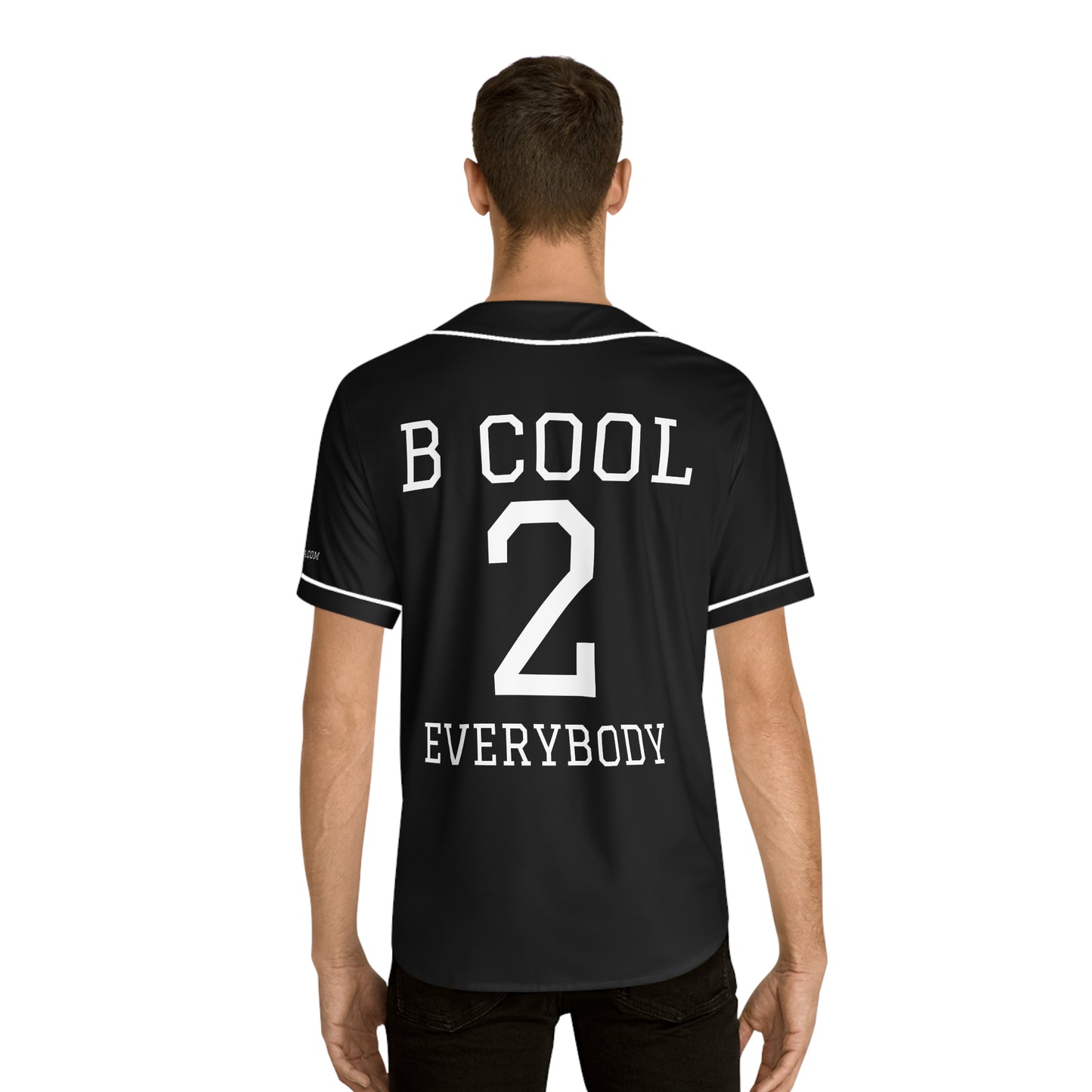 ZenGen BCOOL2EVERYBODY Men's Baseball Jersey - In Black - ZenGen USA