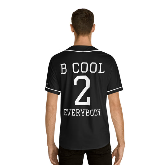 ZenGen BCOOL2EVERYBODY Men's Baseball Jersey - In Black - ZenGen USA