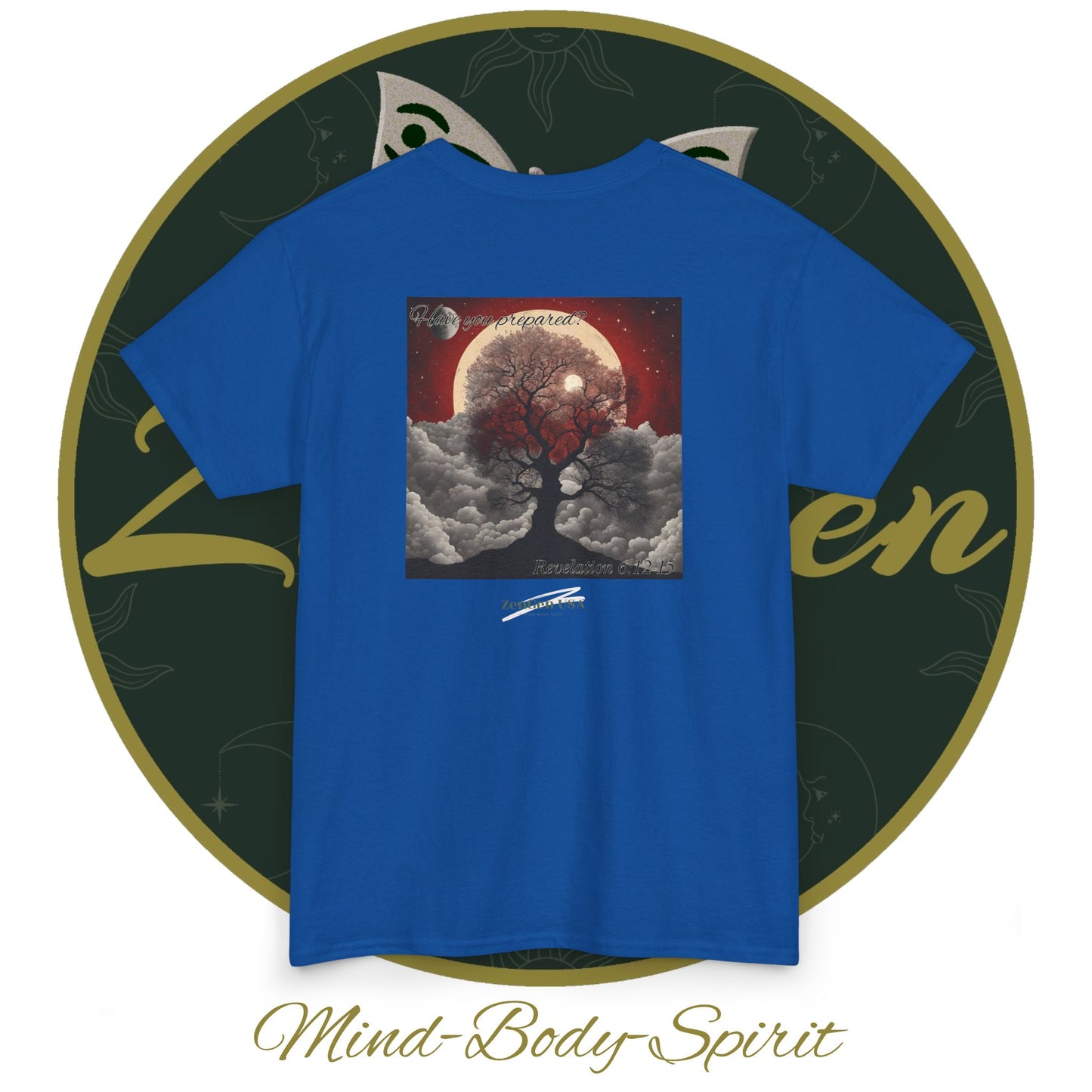 Apocalypse - 6th Seal Revelation 6:12-15 - Unisex Heavy Cotton Tee - Revelation Collection - ZenGen USA - ZenGen USA