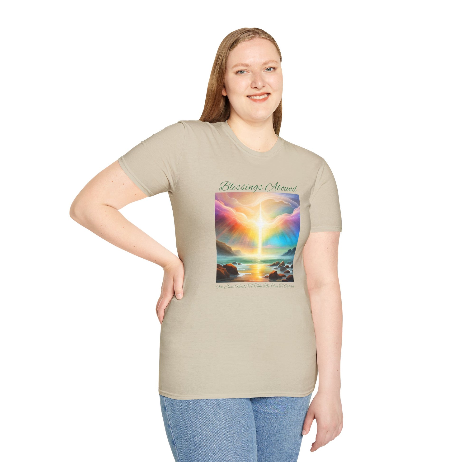 Blessings Abound - Unisex Softstyle T-Shirt - ZenGen USA