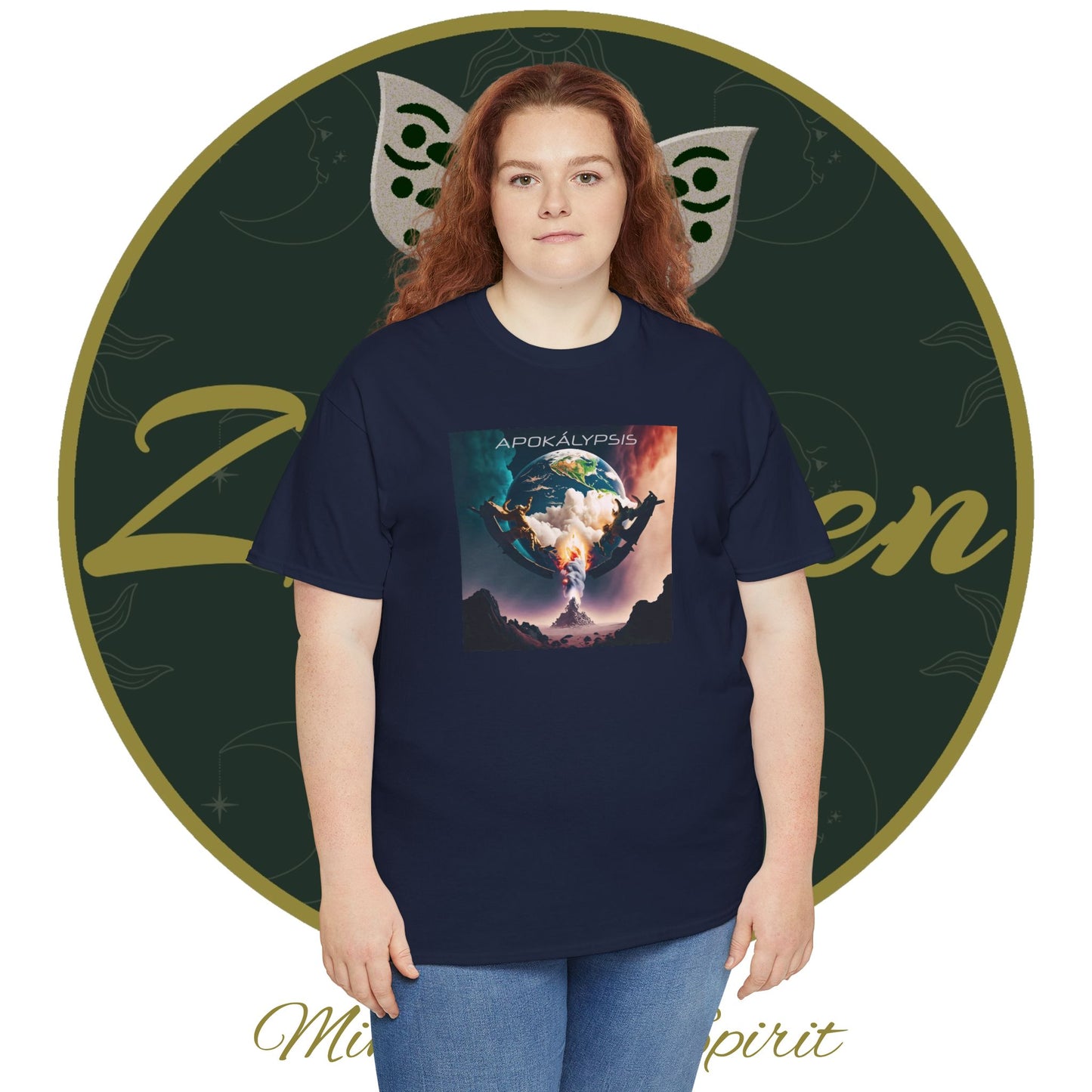 Apocalypse - 6th Seal Revelation 6:12-15 - Unisex Heavy Cotton Tee - Revelation Collection - ZenGen USA - ZenGen USA