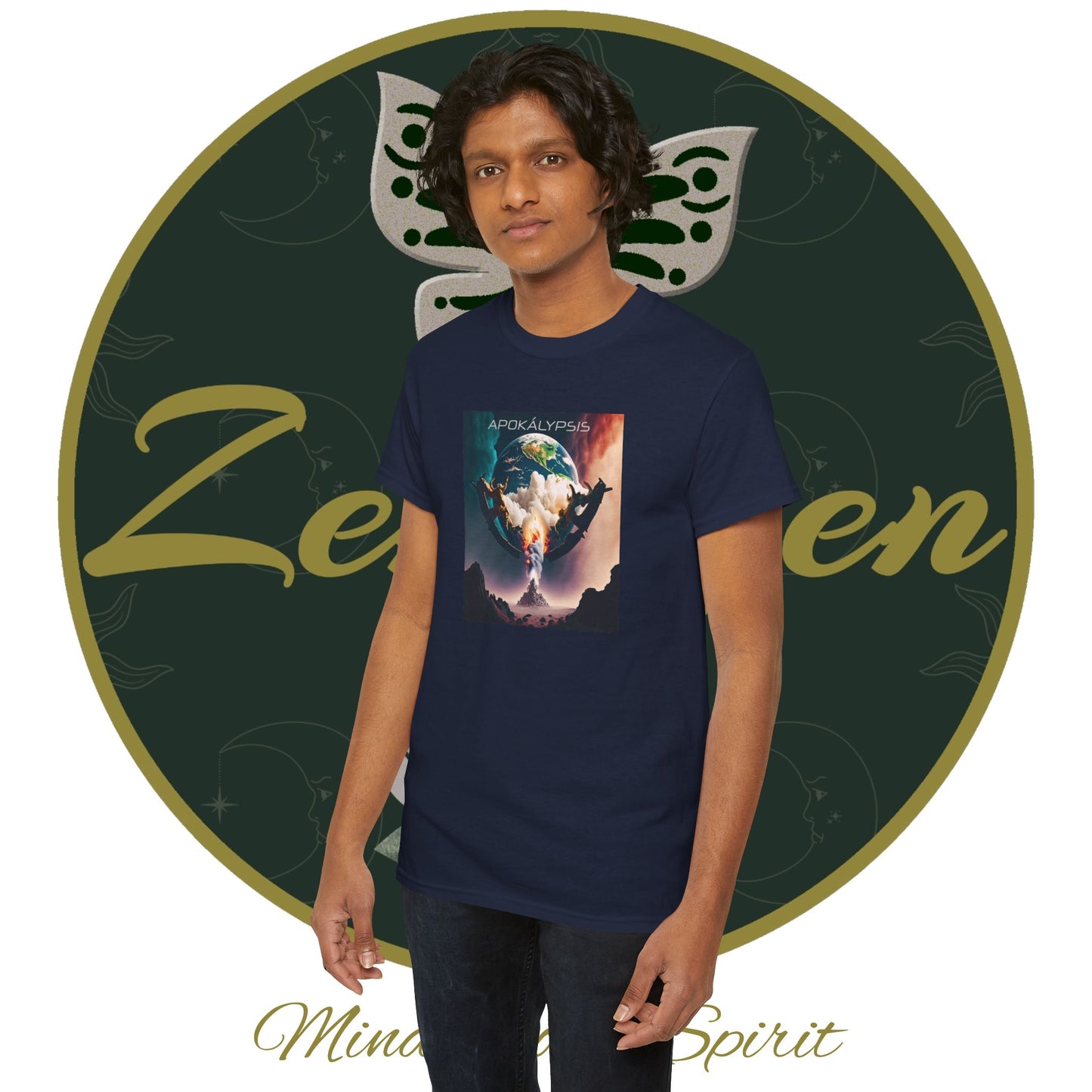 Apocalypse - 1st Seal Revelation 6:2 - Unisex Heavy Cotton Tee - Revelation Collection - ZenGen USA - ZenGen USA