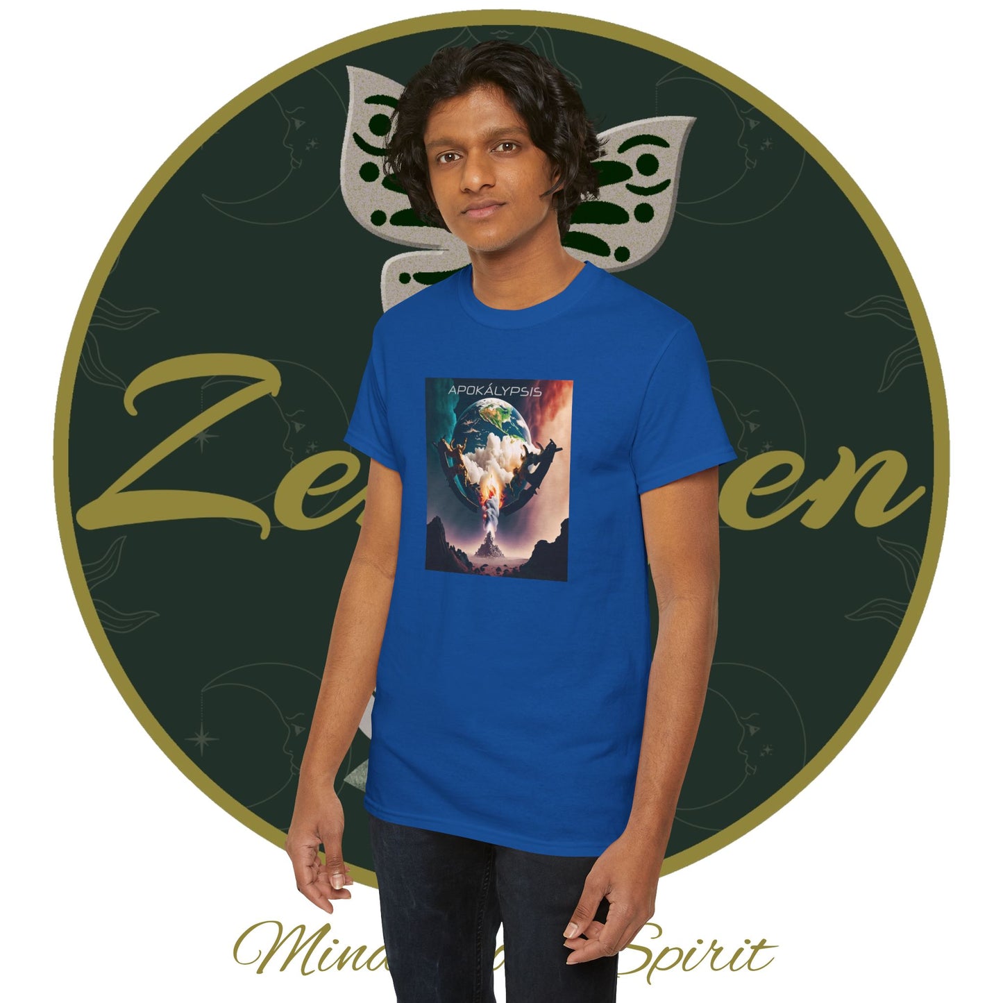 Apocalypse - 6th Seal Revelation 6:12-15 - Unisex Heavy Cotton Tee - Revelation Collection - ZenGen USA - ZenGen USA