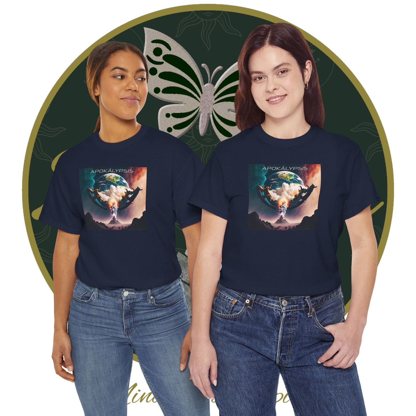 Apocalypse - 2nd Seal Revelation 6:3,4 - Unisex Heavy Cotton Tee - Revelation Collection - ZenGen USA - ZenGen USA