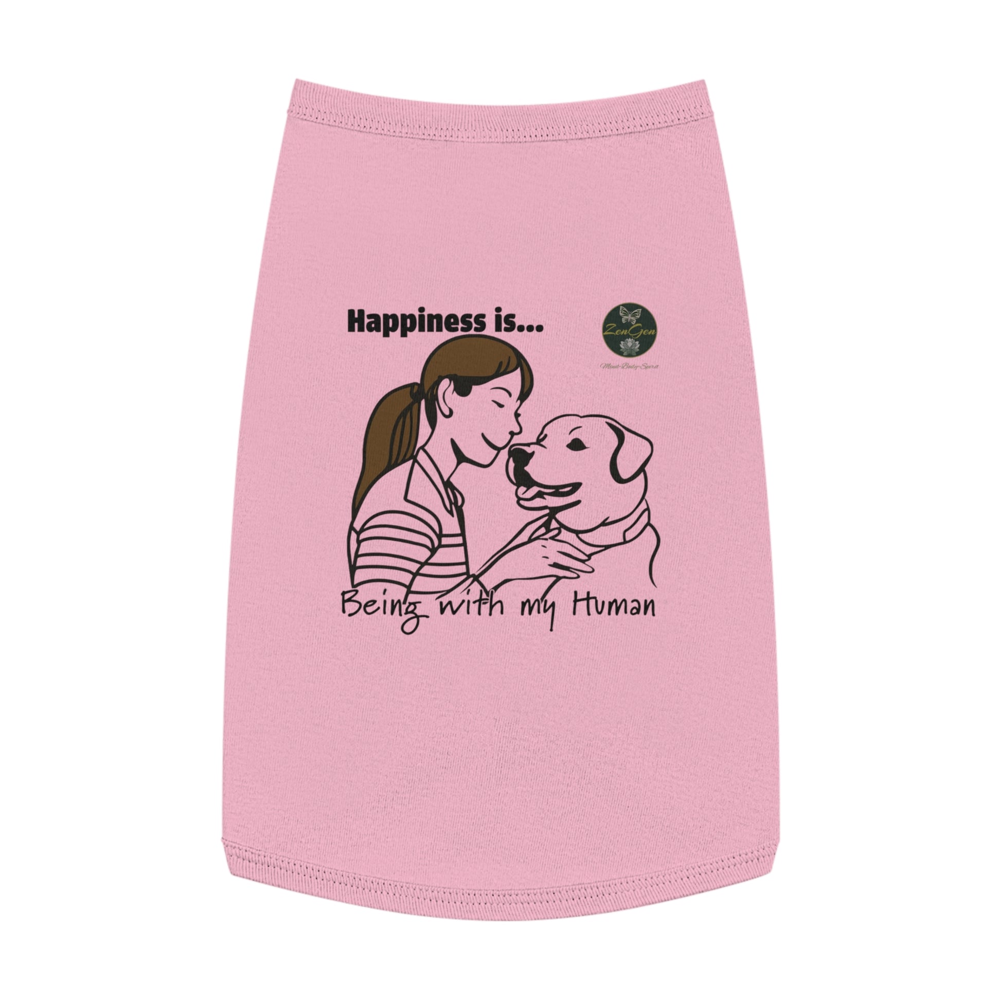 Pet Tank Top - Happiness is... ZenGen Furry Nation - ZenGen USA