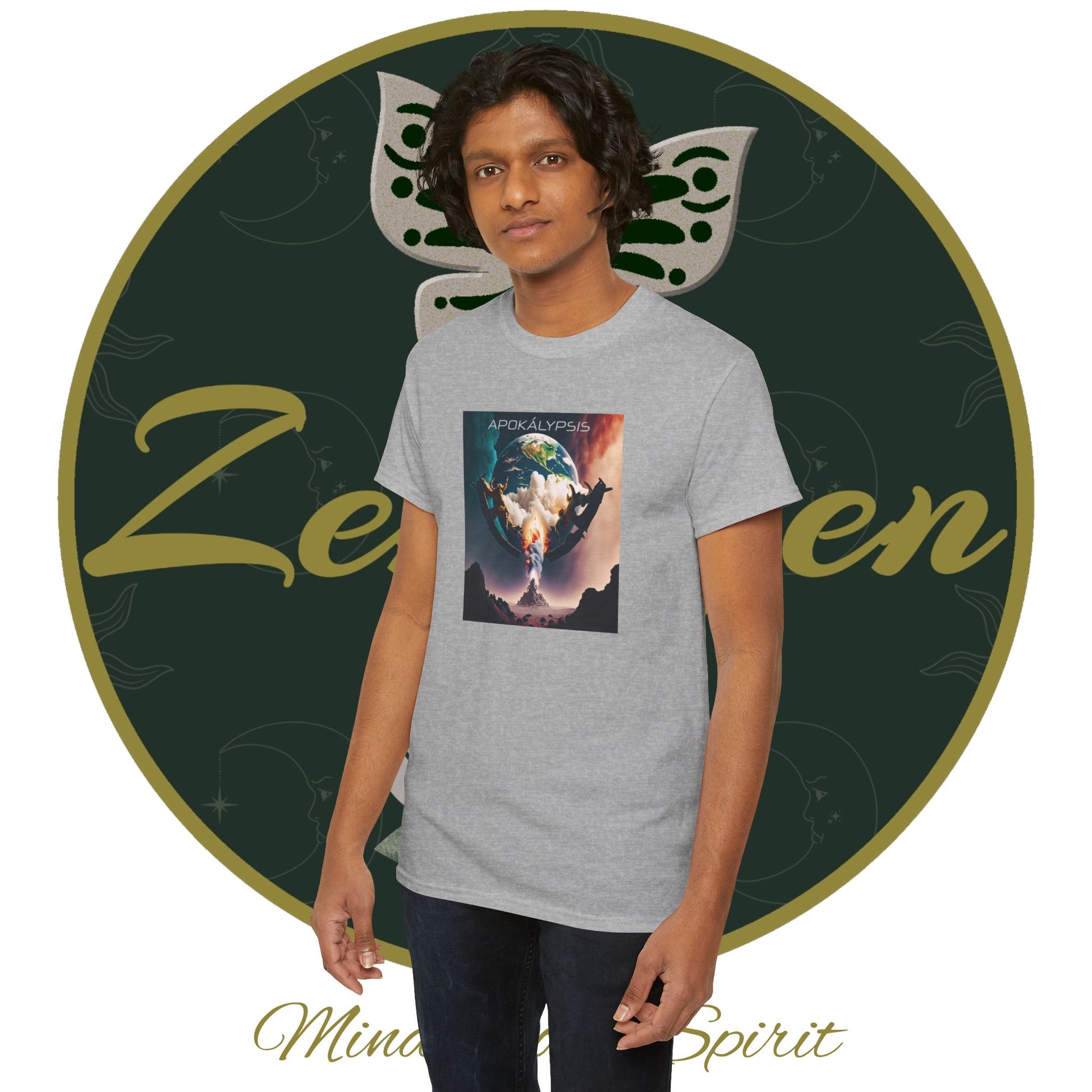 Apocalypse - 1st Seal Revelation 6:2 - Unisex Heavy Cotton Tee - Revelation Collection - ZenGen USA - ZenGen USA