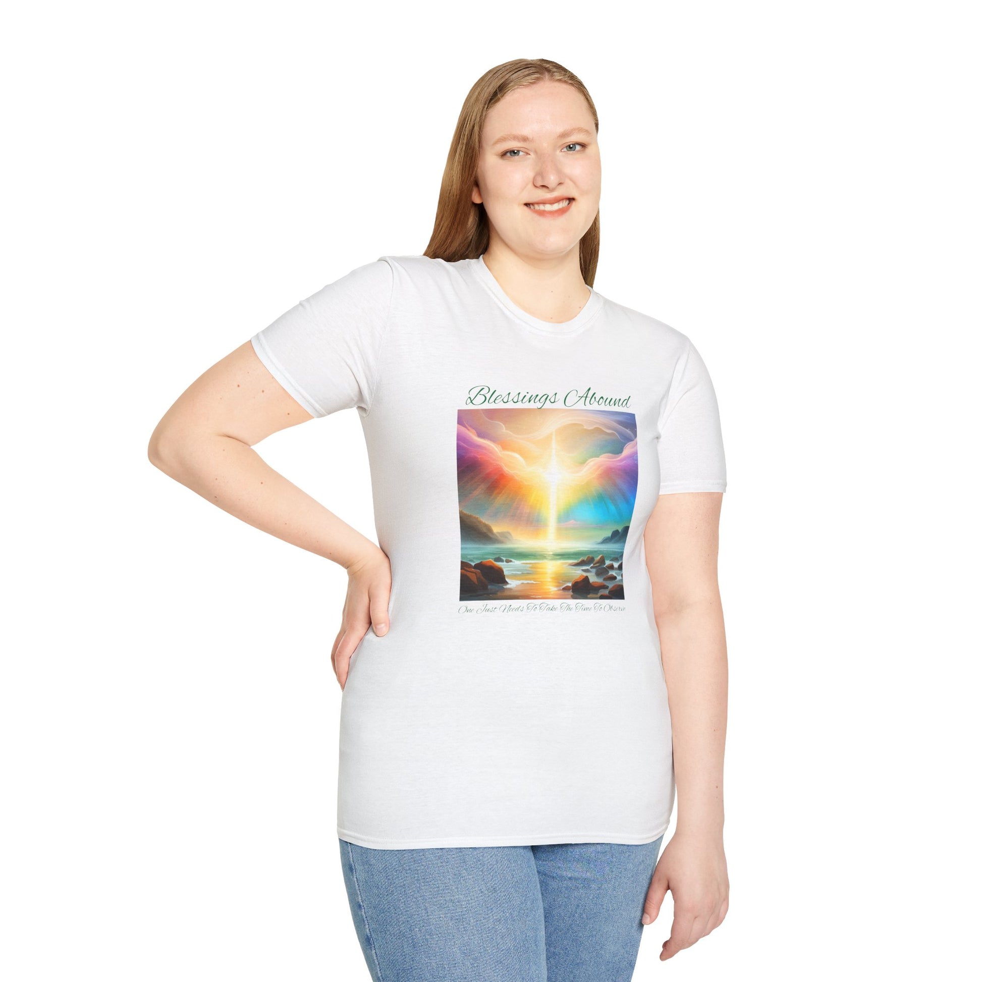 Blessings Abound - Unisex Softstyle T-Shirt - ZenGen USA