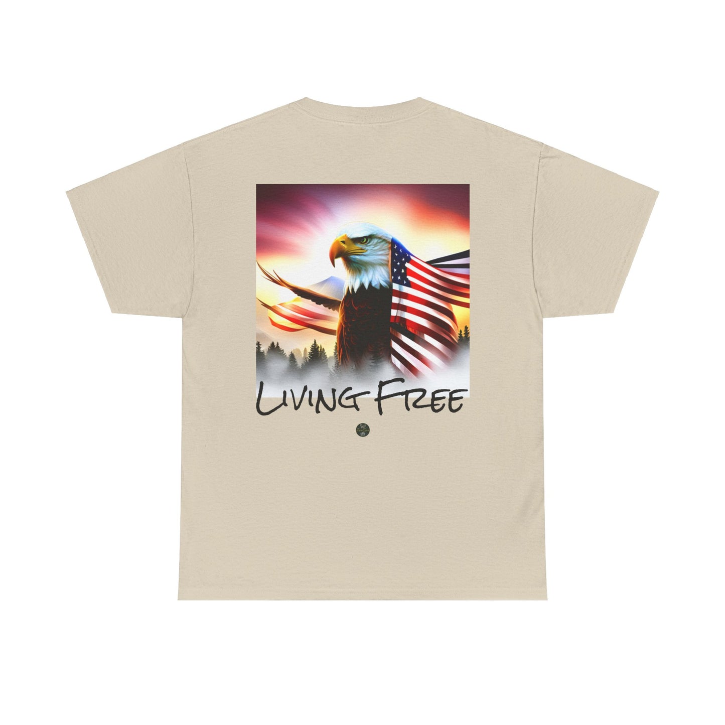 LIBERTY, Living Free - Unisex Heavy Cotton Tee - ZenGen USA - ZenGen USA