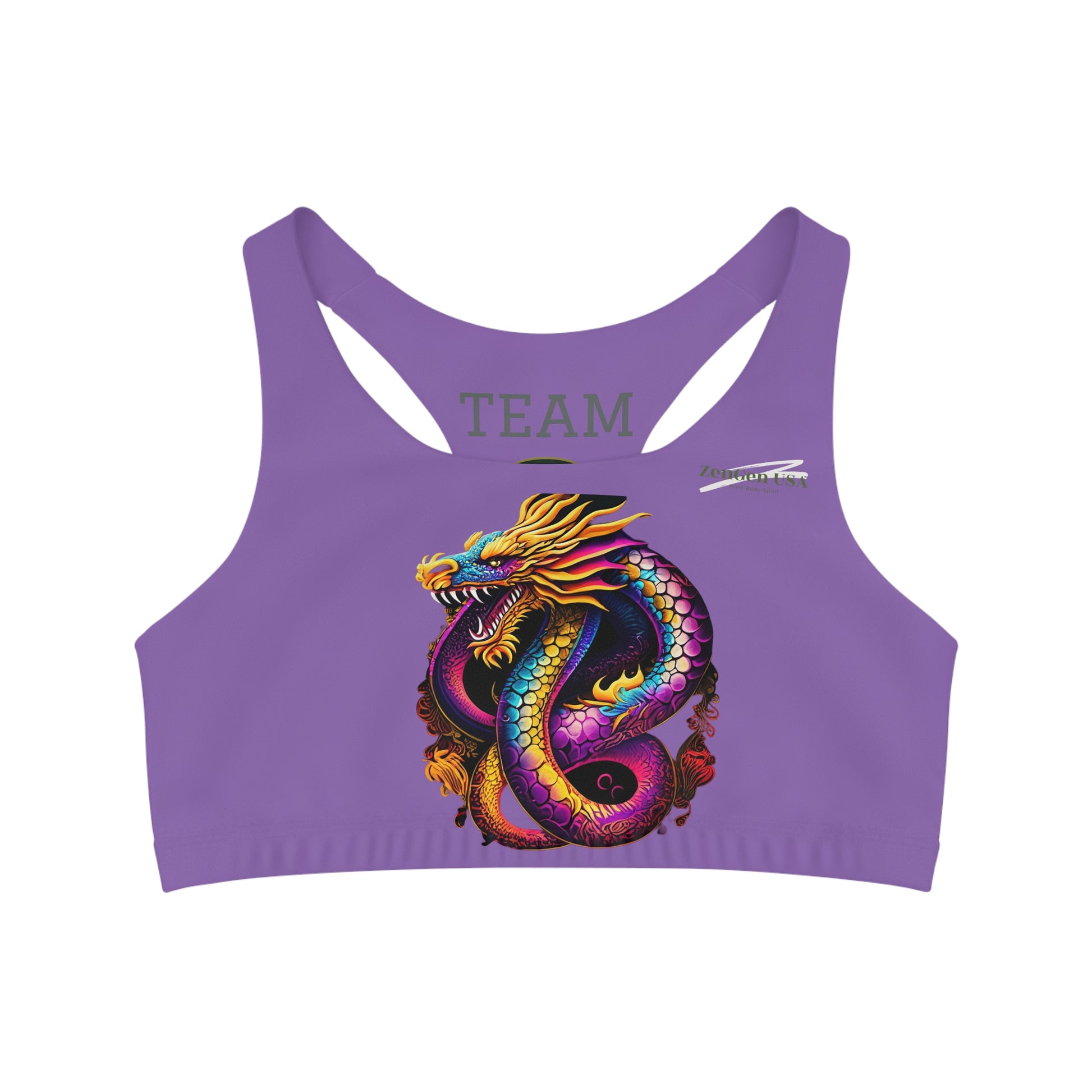 Dragon Sports Bra | Orchid | Rock Solid | ZenGen USA - ZenGen USA