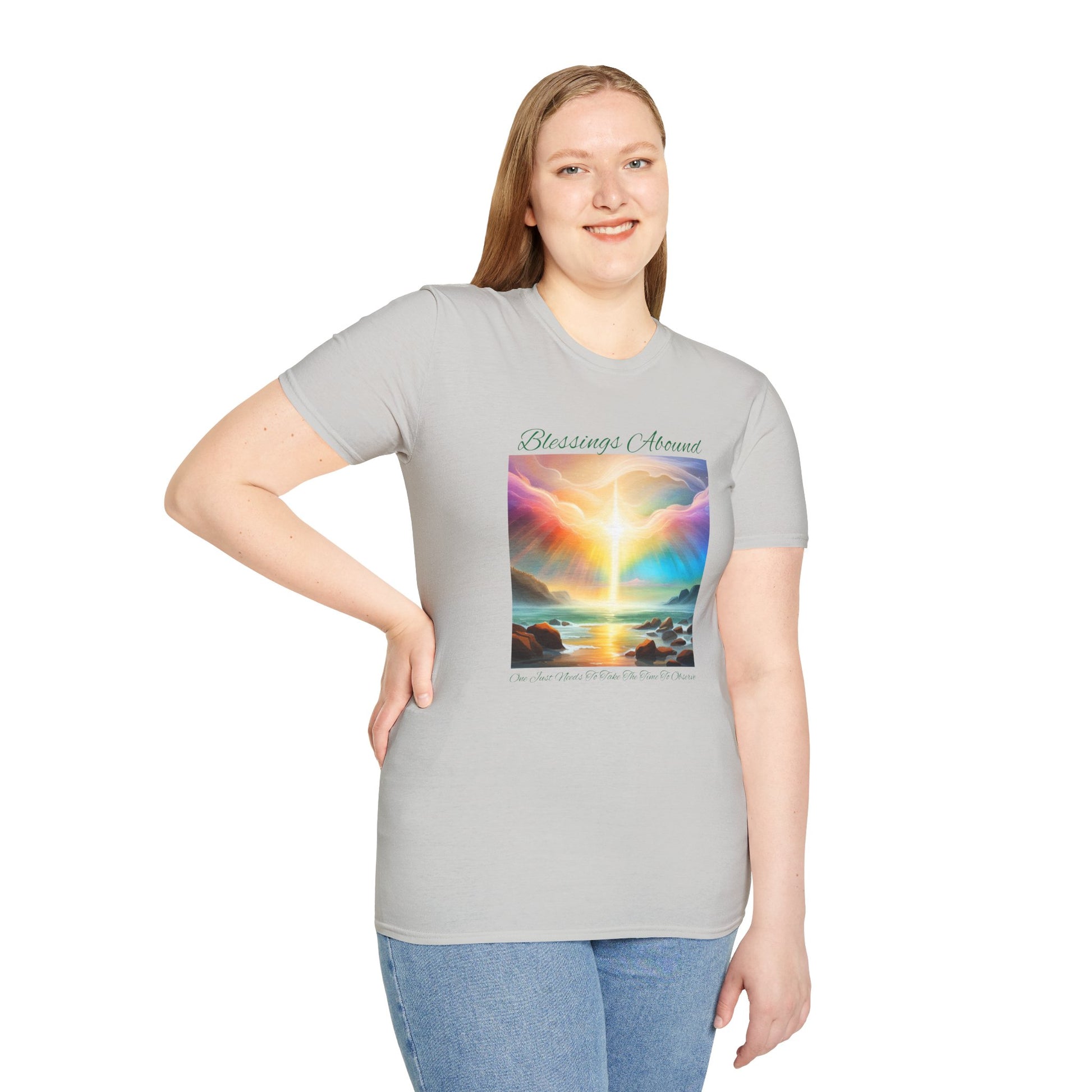 Blessings Abound - Unisex Softstyle T-Shirt - ZenGen USA