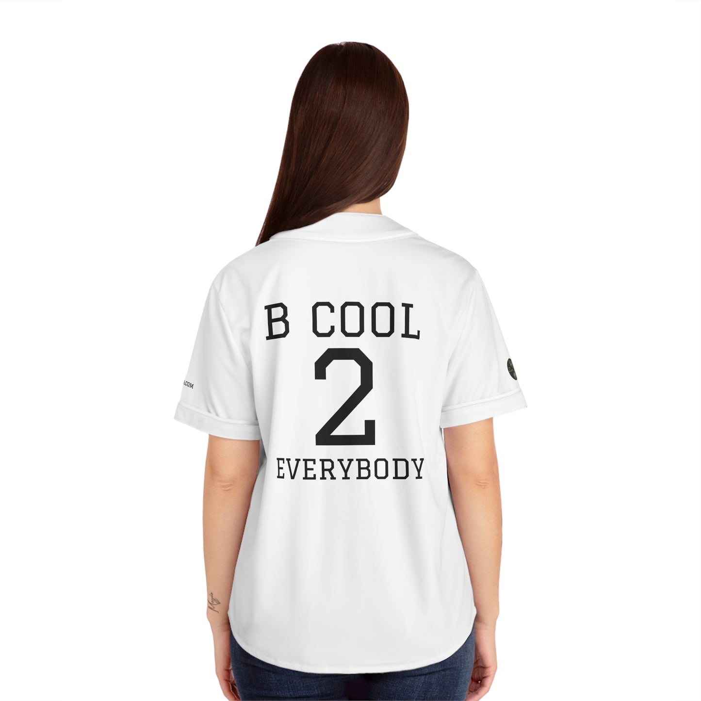 ZenGen BCOOL2EVERYBODY Women's Baseball Jersey - In White - ZenGen USA