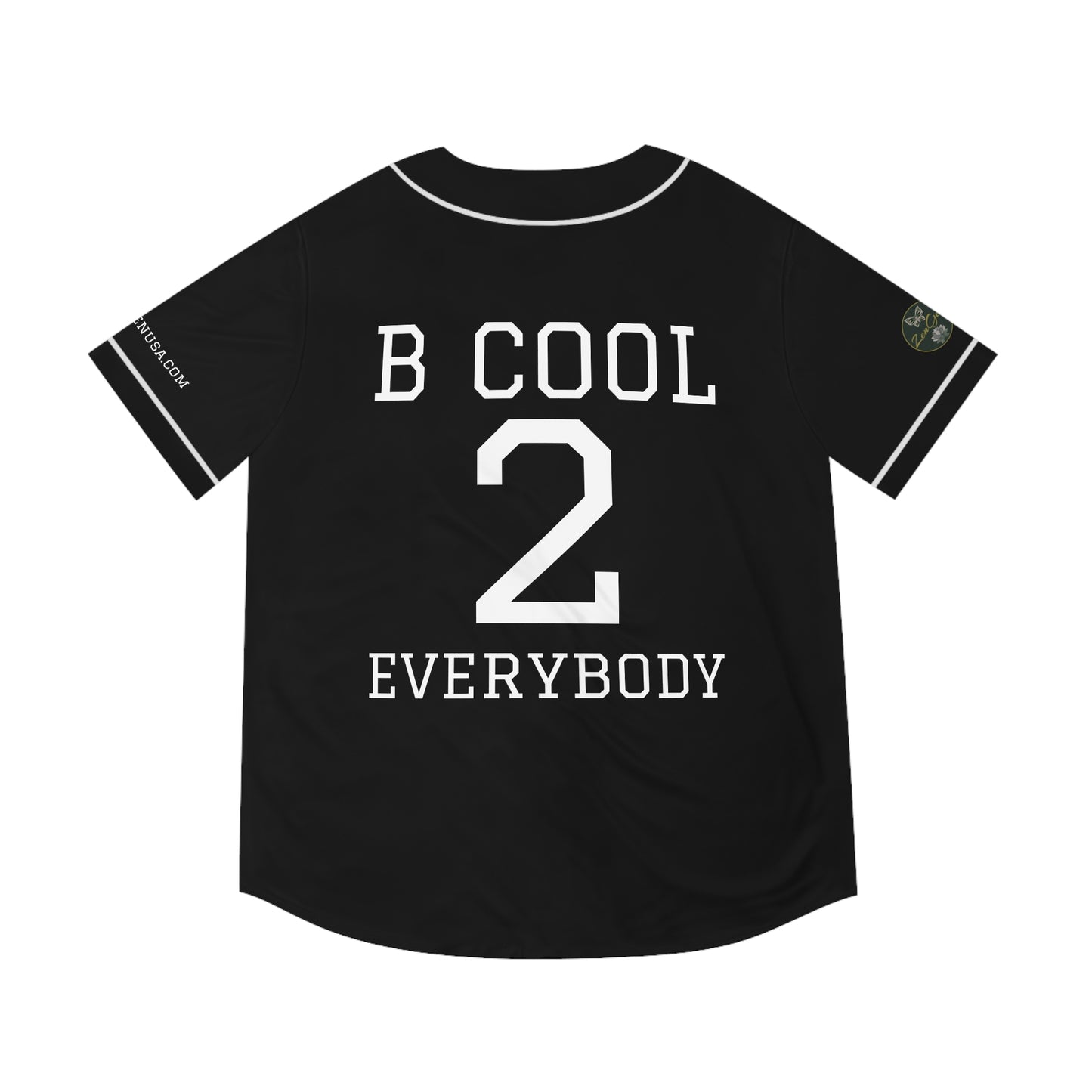 ZenGen BCOOL2EVERYBODY Men's Baseball Jersey - In Black - ZenGen USA