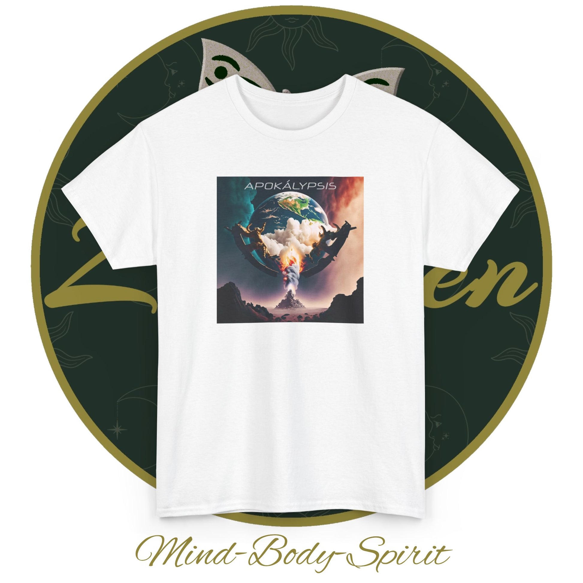 Apocalypse - 6th Seal Revelation 6:12-15 - Unisex Heavy Cotton Tee - Revelation Collection - ZenGen USA - ZenGen USA