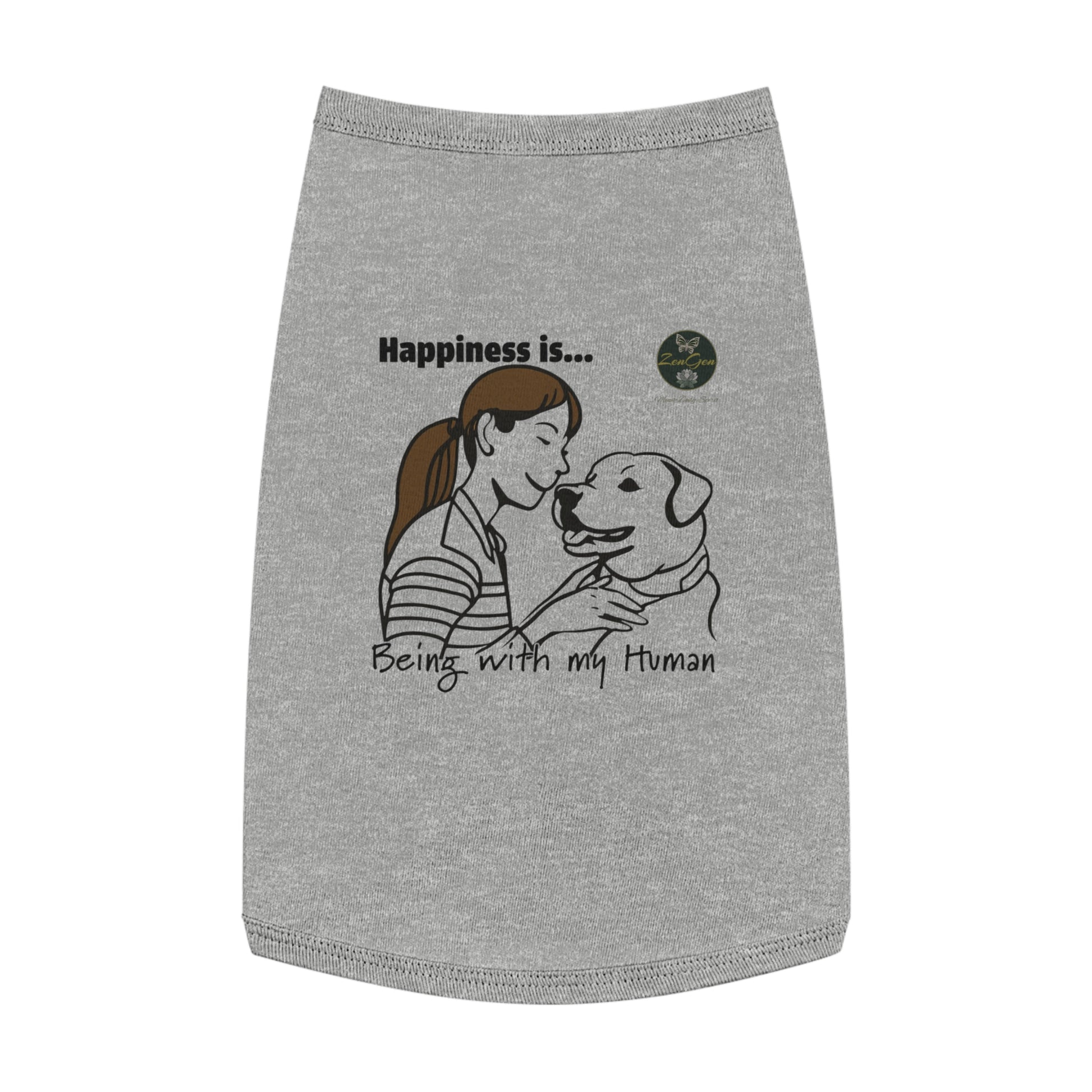 Pet Tank Top - Happiness is... ZenGen Furry Nation - ZenGen USA