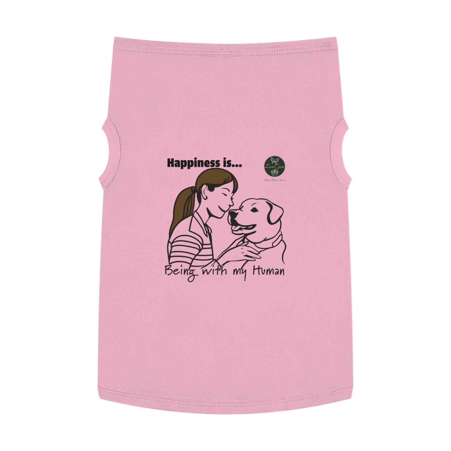 Pet Tank Top - Happiness is... ZenGen Furry Nation - ZenGen USA