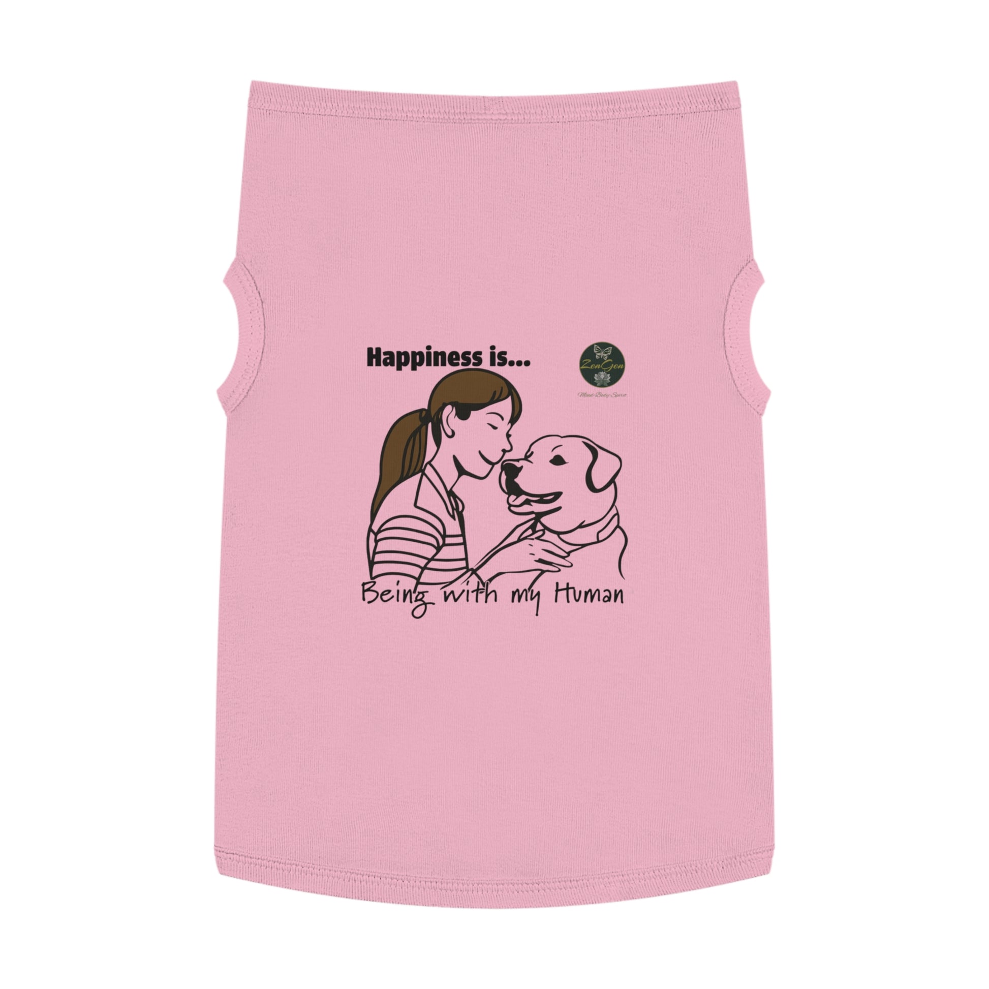 Pet Tank Top - Happiness is... ZenGen Furry Nation - ZenGen USA
