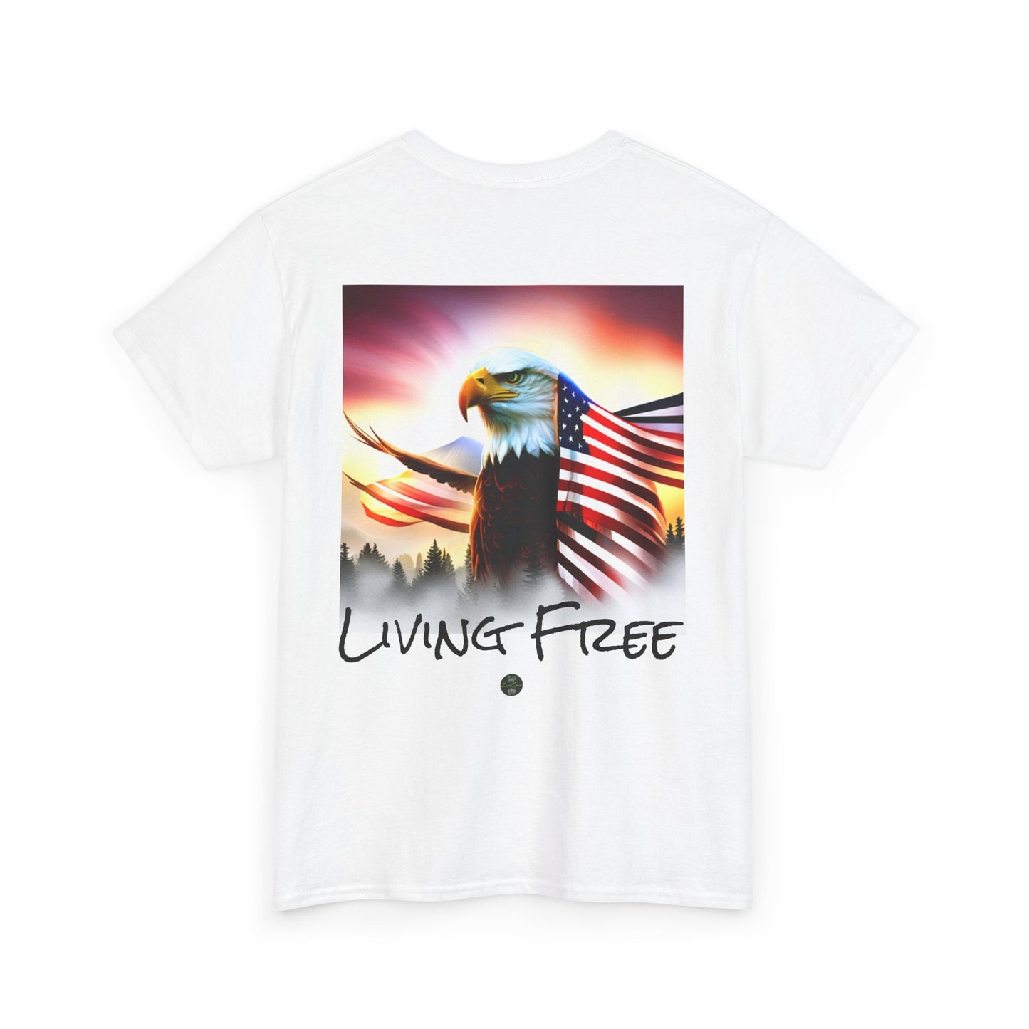 LIBERTY, Living Free - Unisex Heavy Cotton Tee - ZenGen USA - ZenGen USA