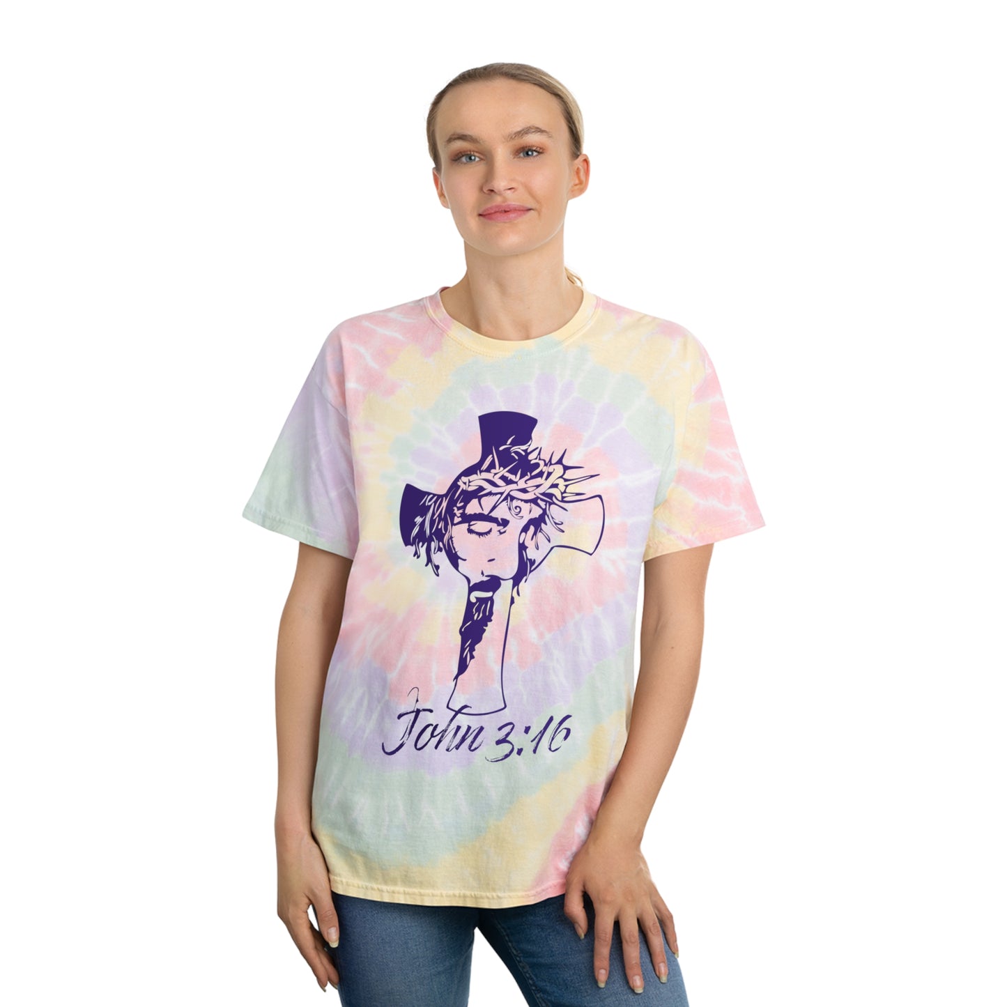 Sacrifice John 3:16 | Tie-Dye Tee, Spiral | 2 Styles | ZenGen USA - ZenGen USA
