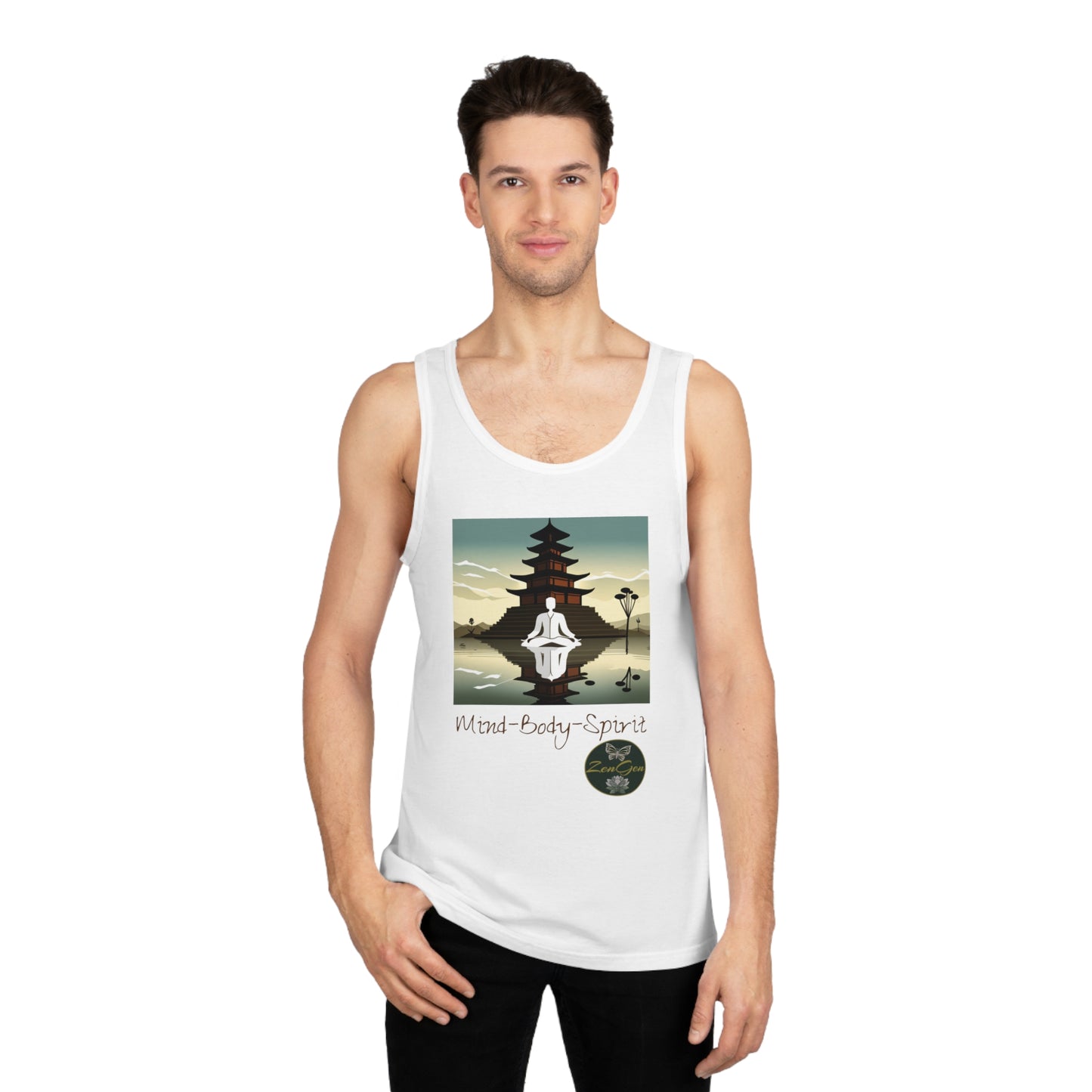 Mind-Body-Spirit, Unisex Softstyle™ Tank Top - ZenGen USA
