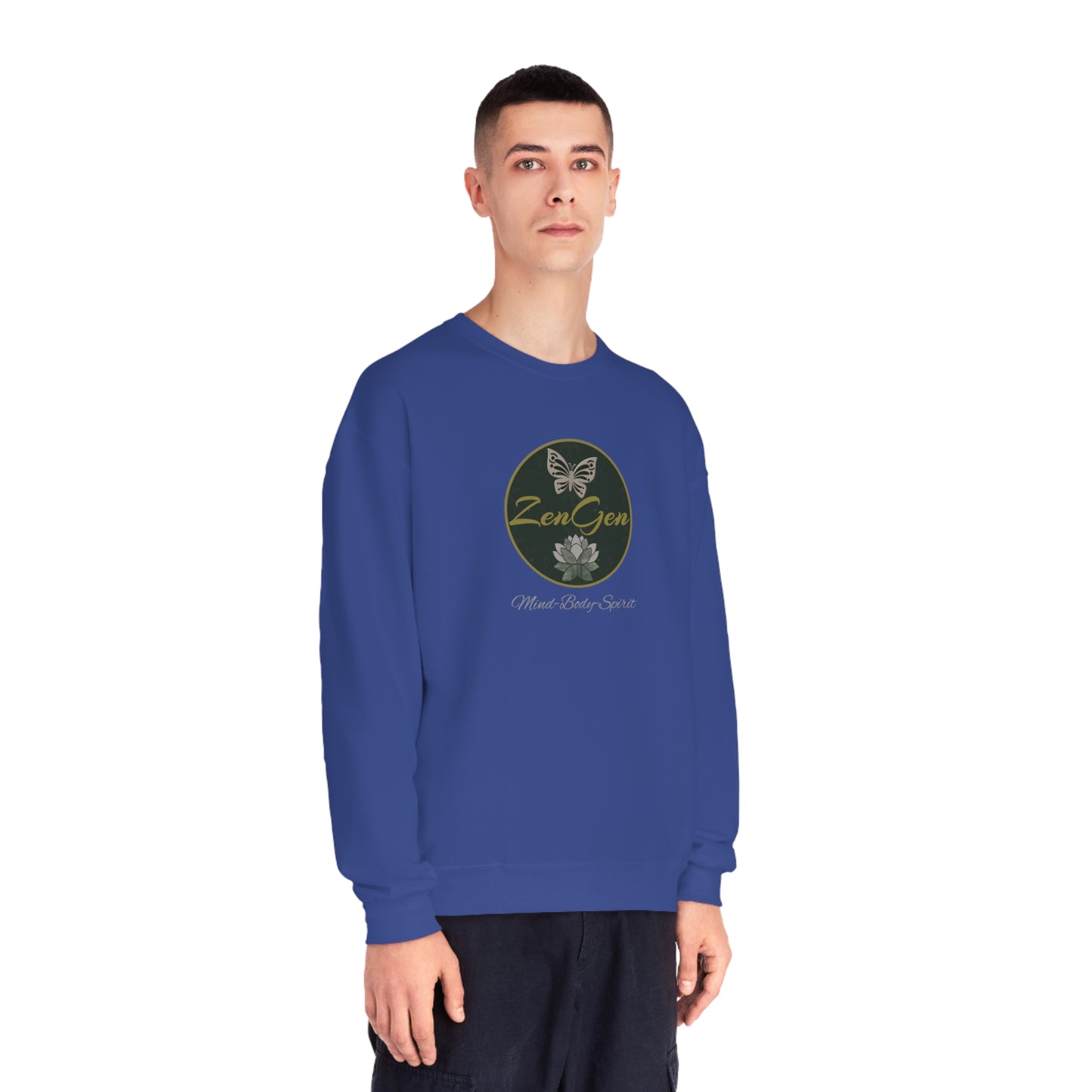 ZenGen Logo Sweatshirt - Unisex NuBlend® Crewneck Sweatshirt - ZenGen USA