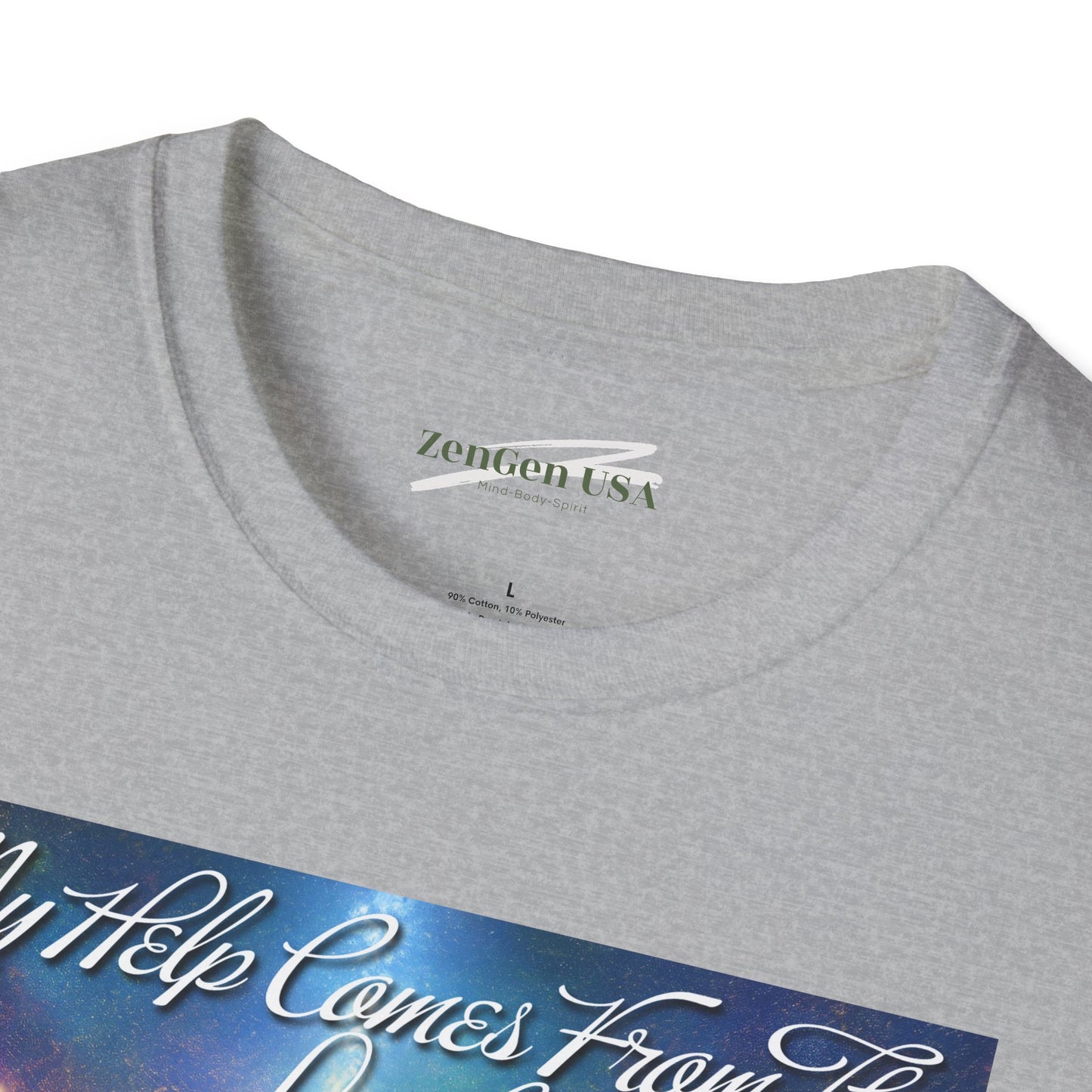 ZenGen USA Psalm 121:2 My Help Comes From The Lord... - Unisex Softstyle T-Shirt - ZenGen USA