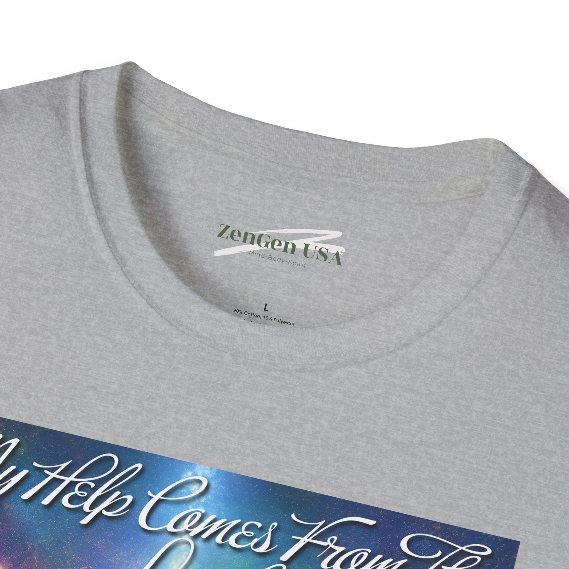 ZenGen USA Psalm 121:2 My Help Comes From The Lord... - Unisex Softstyle T-Shirt - ZenGen USA