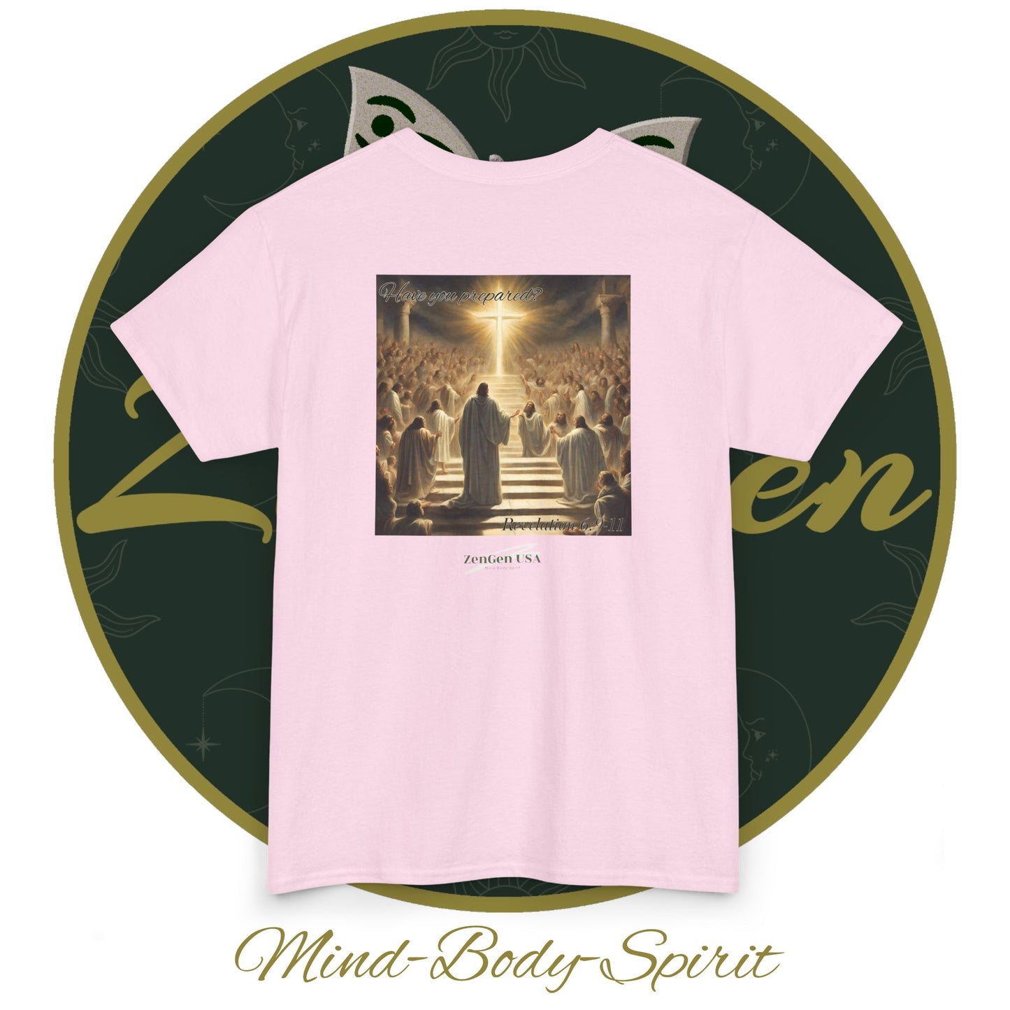 Apocalypse - 5th Seal Revelation 6:9-11 - Unisex Heavy Cotton Tee - Revelation Collection - ZenGen USA - ZenGen USA