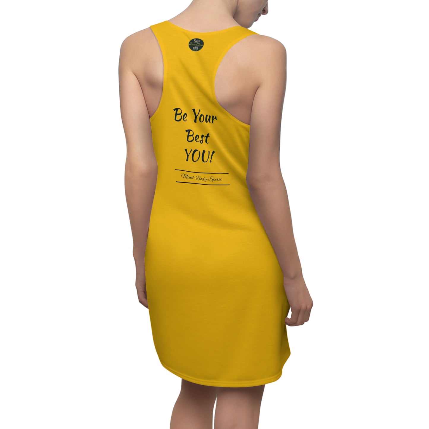Be Your Best YOU! ZenGen - Yellow Women's Cut & Sew Racerback Dress - ZenGen USA
