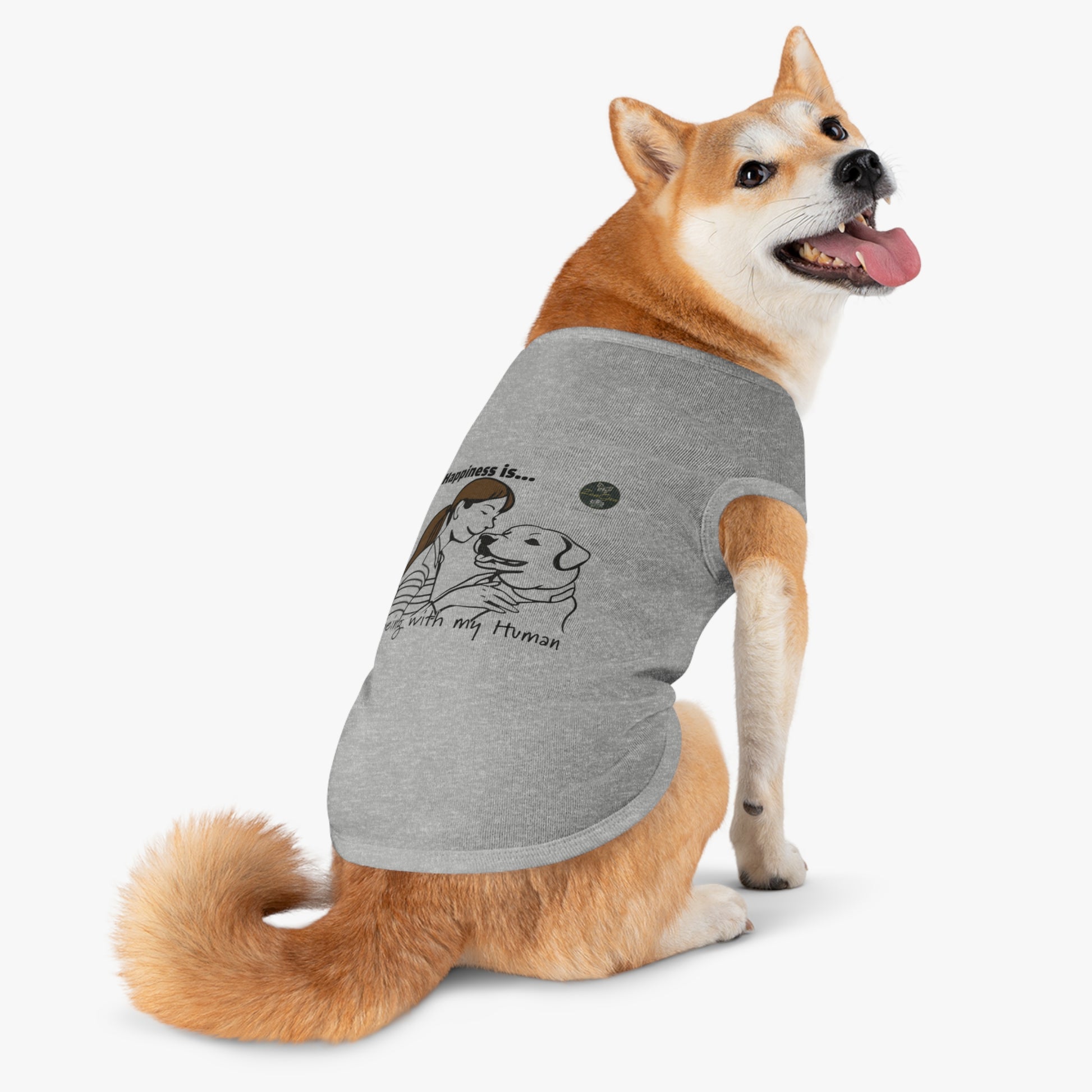 Pet Tank Top - Happiness is... ZenGen Furry Nation - ZenGen USA