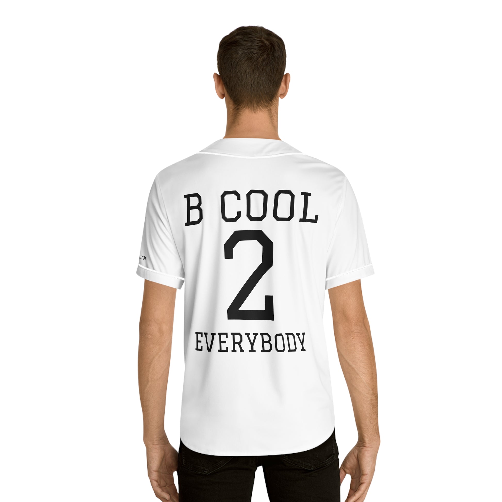 ZenGen BCOOL2EVERYBODY Men's Baseball Jersey - In White - ZenGen USA