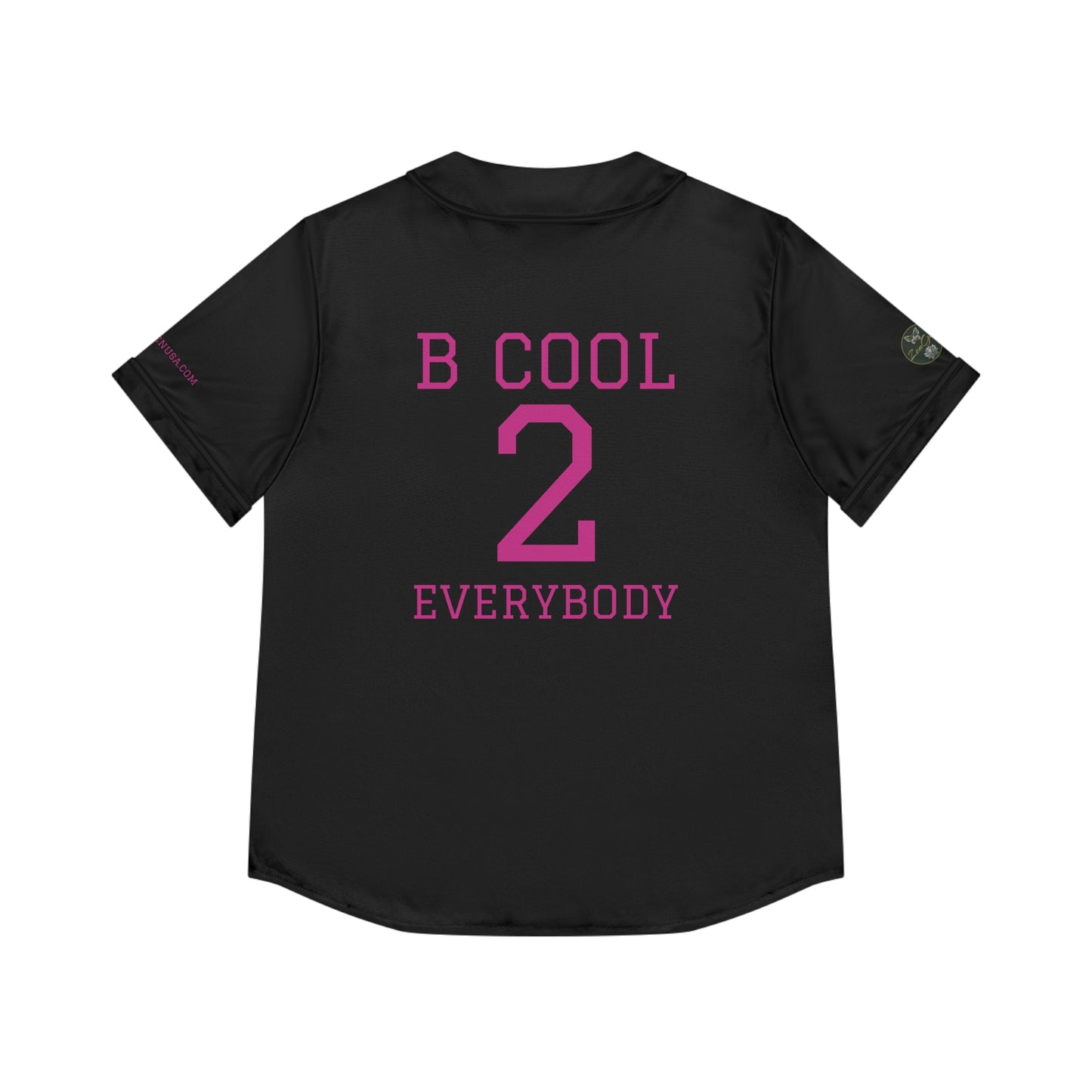 ZenGen BCOOL2EVERYBODY Women's Baseball Jersey - In Black - ZenGen USA