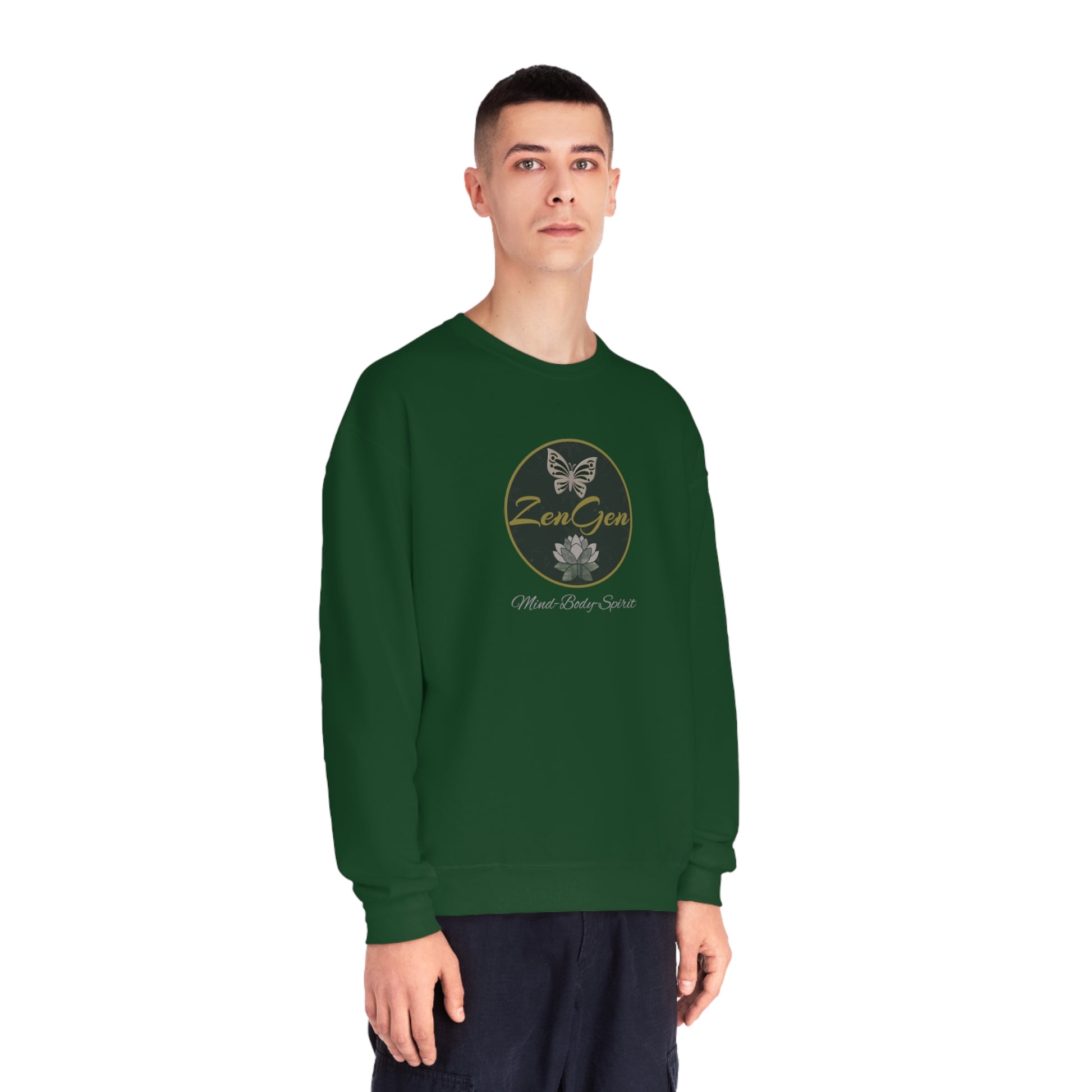ZenGen Logo Sweatshirt - Unisex NuBlend® Crewneck Sweatshirt - ZenGen USA