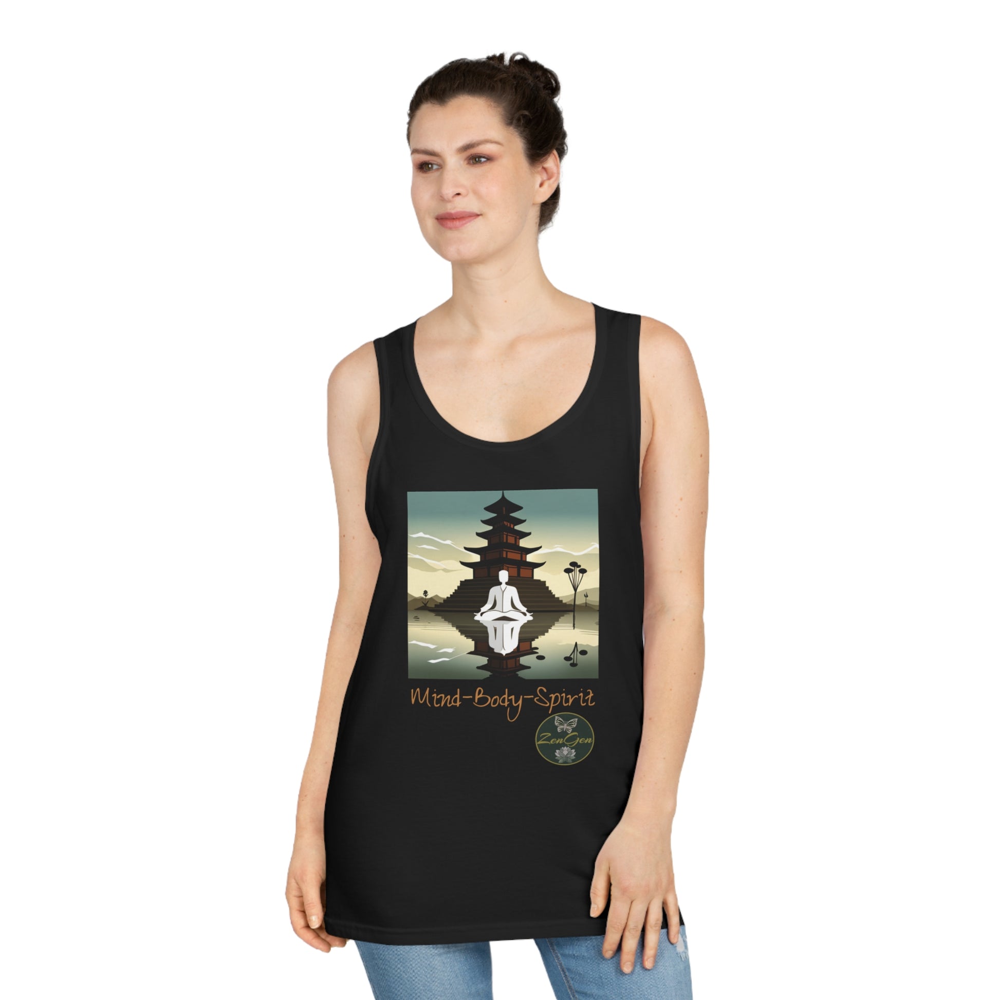 Mind-Body-Spirit, Unisex Softstyle™ Tank Top - ZenGen USA