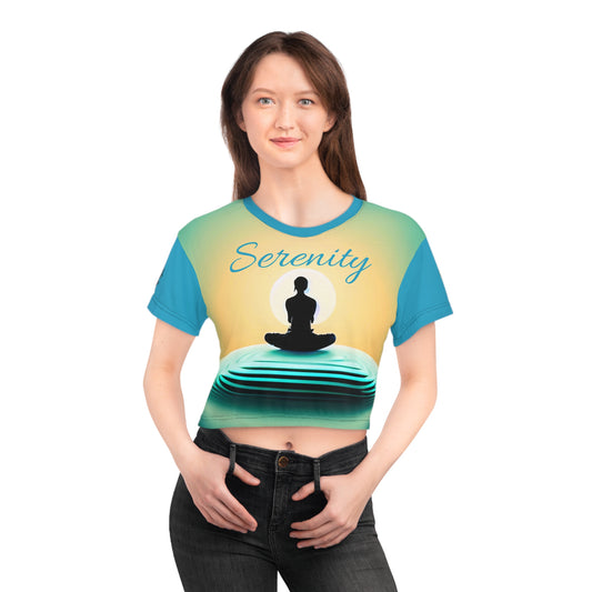 Crop Tee - Serenity - ZenGen USA - ZenGen USA