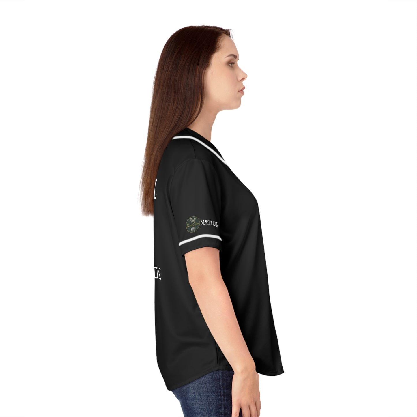ZenGen BCOOL2EVERYBODY Women's Baseball Jersey - In Black - ZenGen USA