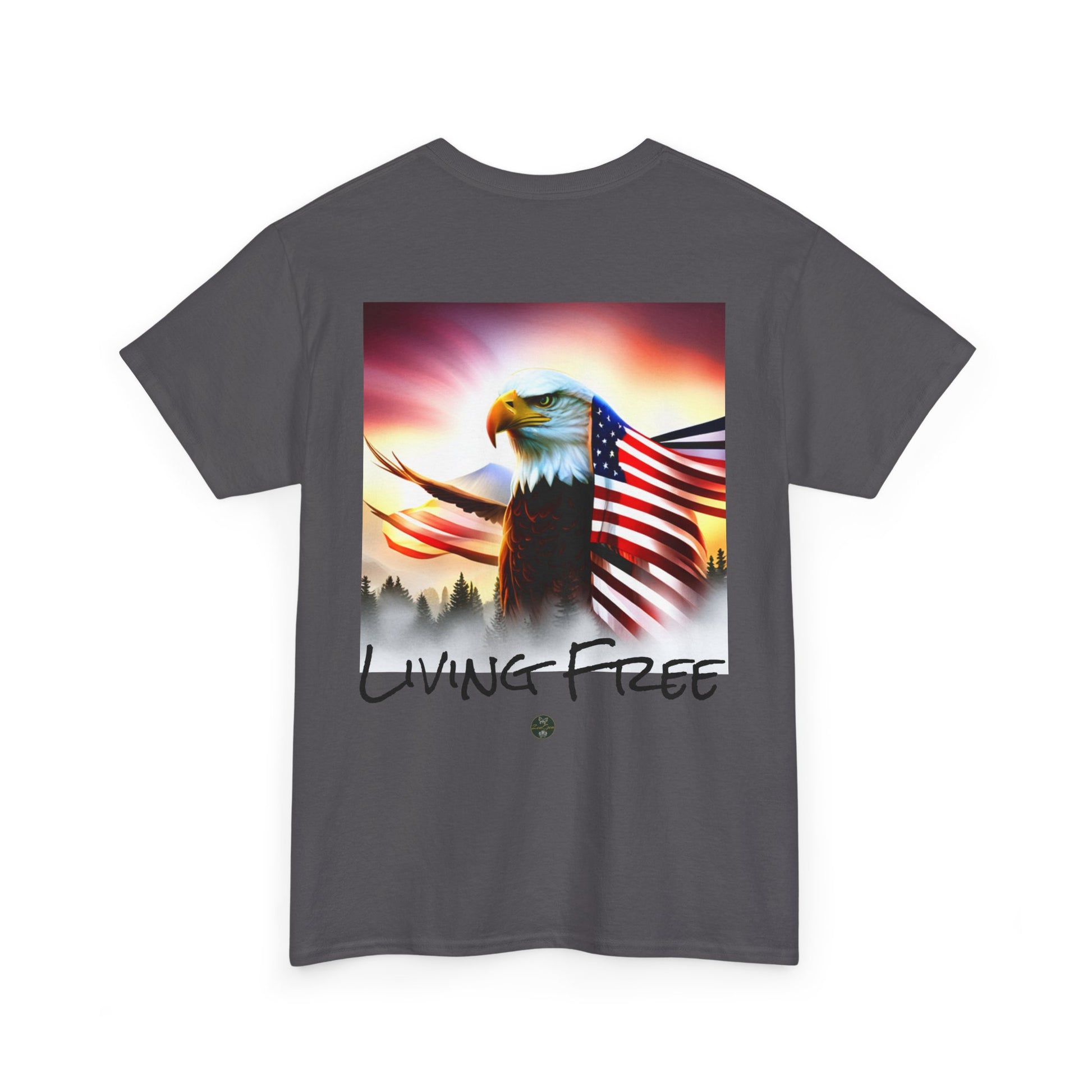 LIBERTY, Living Free - Unisex Heavy Cotton Tee - ZenGen USA - ZenGen USA