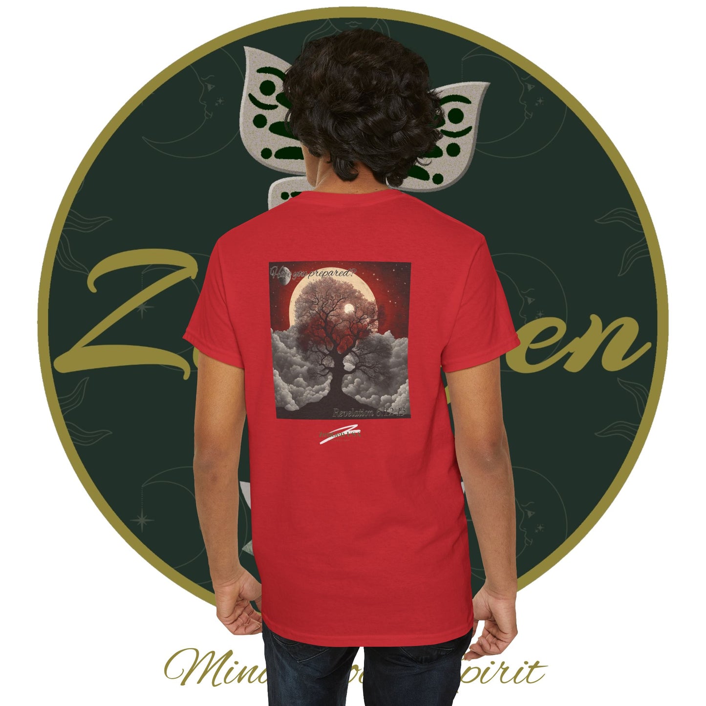 Apocalypse - 6th Seal Revelation 6:12-15 - Unisex Heavy Cotton Tee - Revelation Collection - ZenGen USA - ZenGen USA