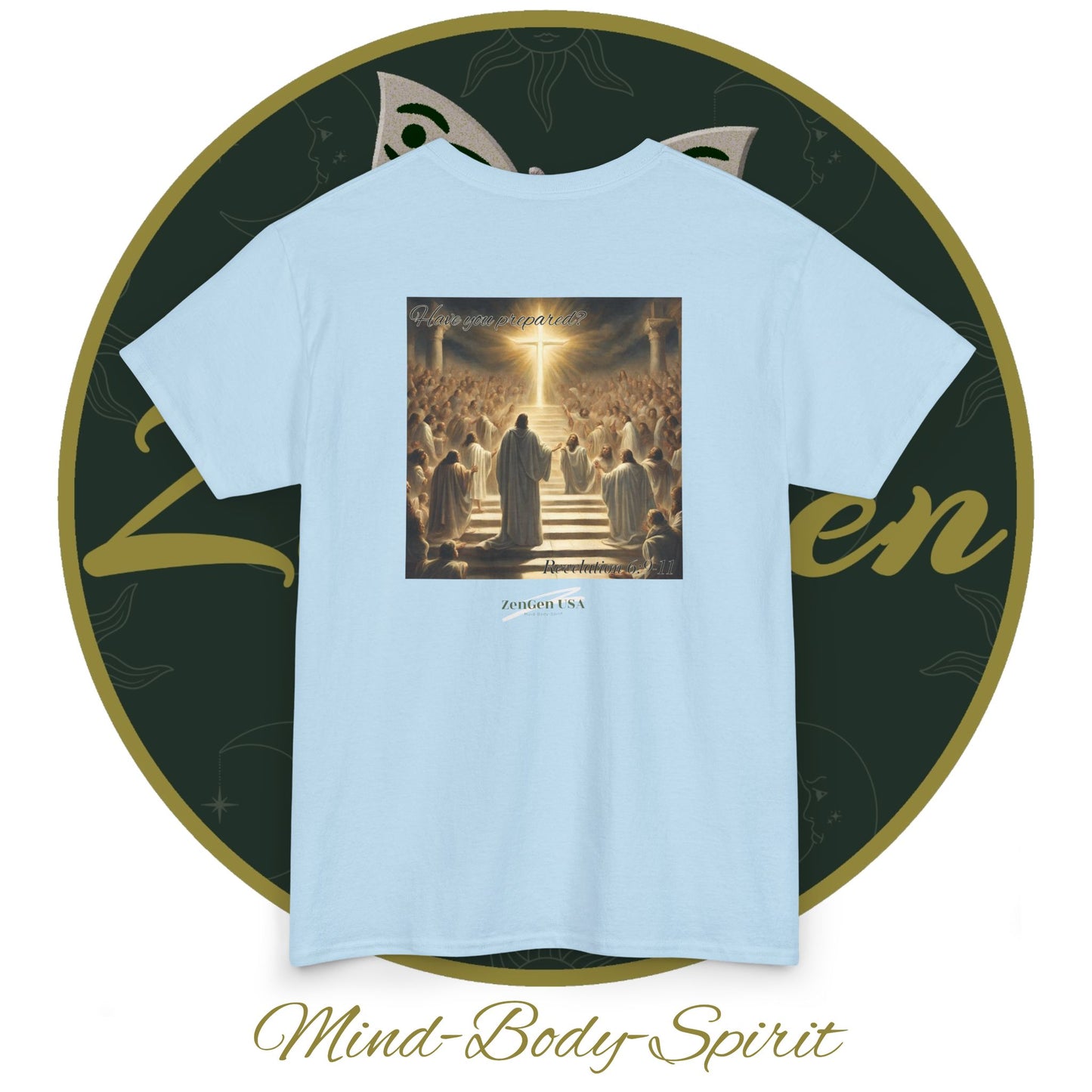 Apocalypse - 5th Seal Revelation 6:9-11 - Unisex Heavy Cotton Tee - Revelation Collection - ZenGen USA - ZenGen USA