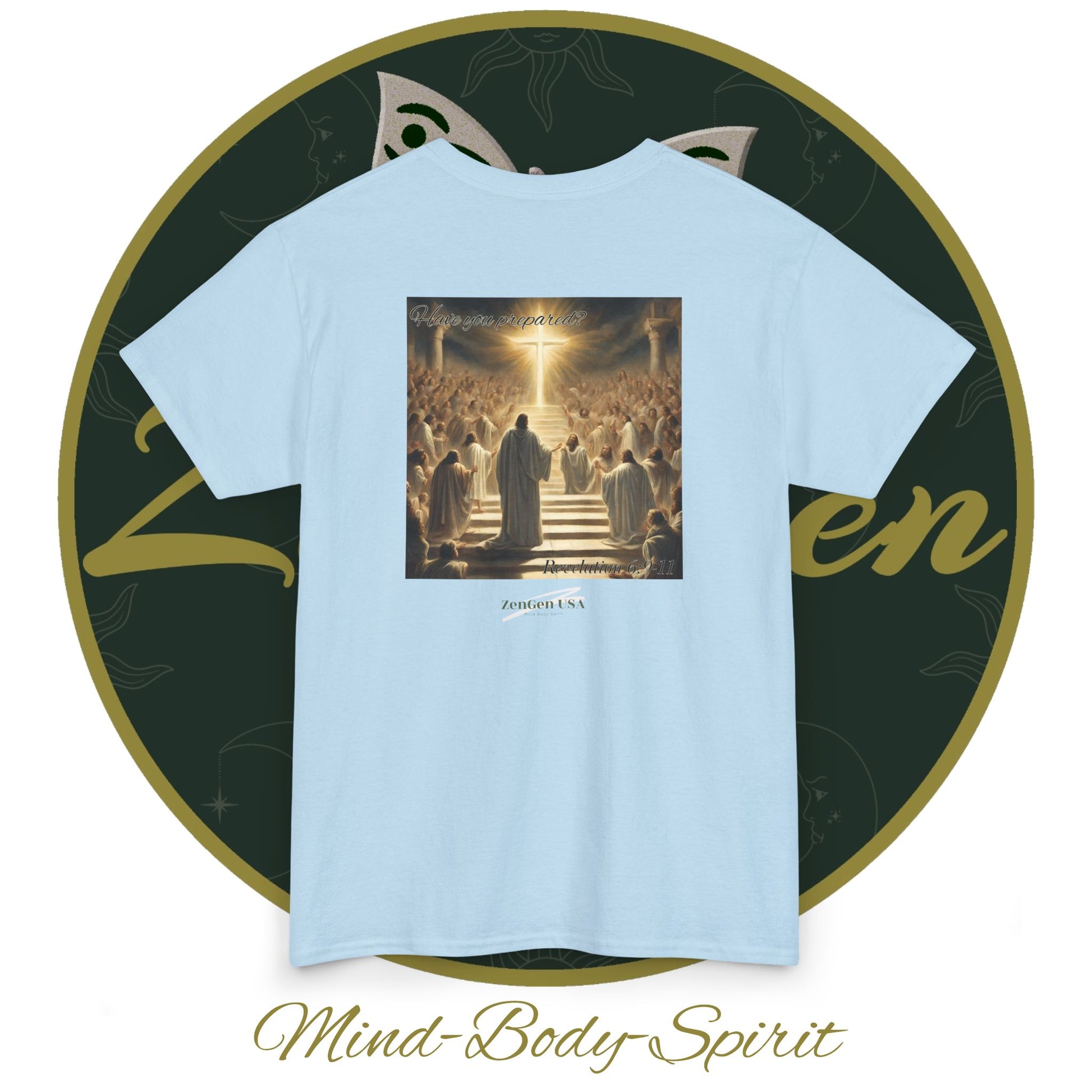 Apocalypse - 5th Seal Revelation 6:9-11 - Unisex Heavy Cotton Tee - Revelation Collection - ZenGen USA - ZenGen USA