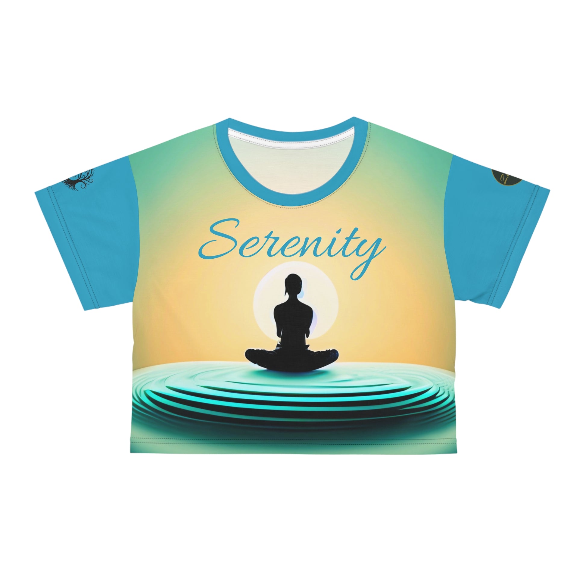 Crop Tee - Serenity - ZenGen USA - ZenGen USA