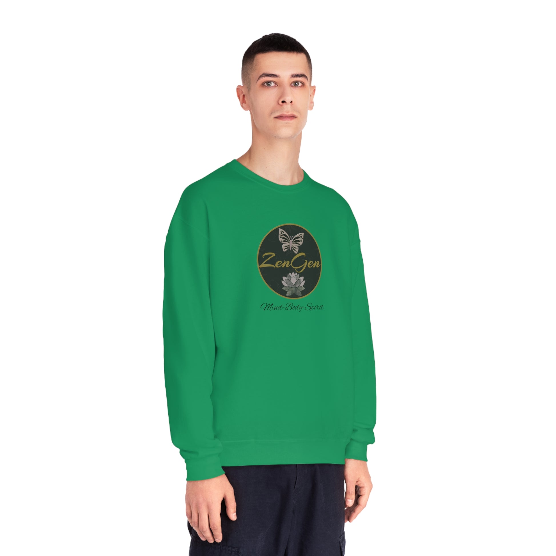 ZenGen Logo Sweatshirt - Unisex NuBlend® Crewneck Sweatshirt - ZenGen USA