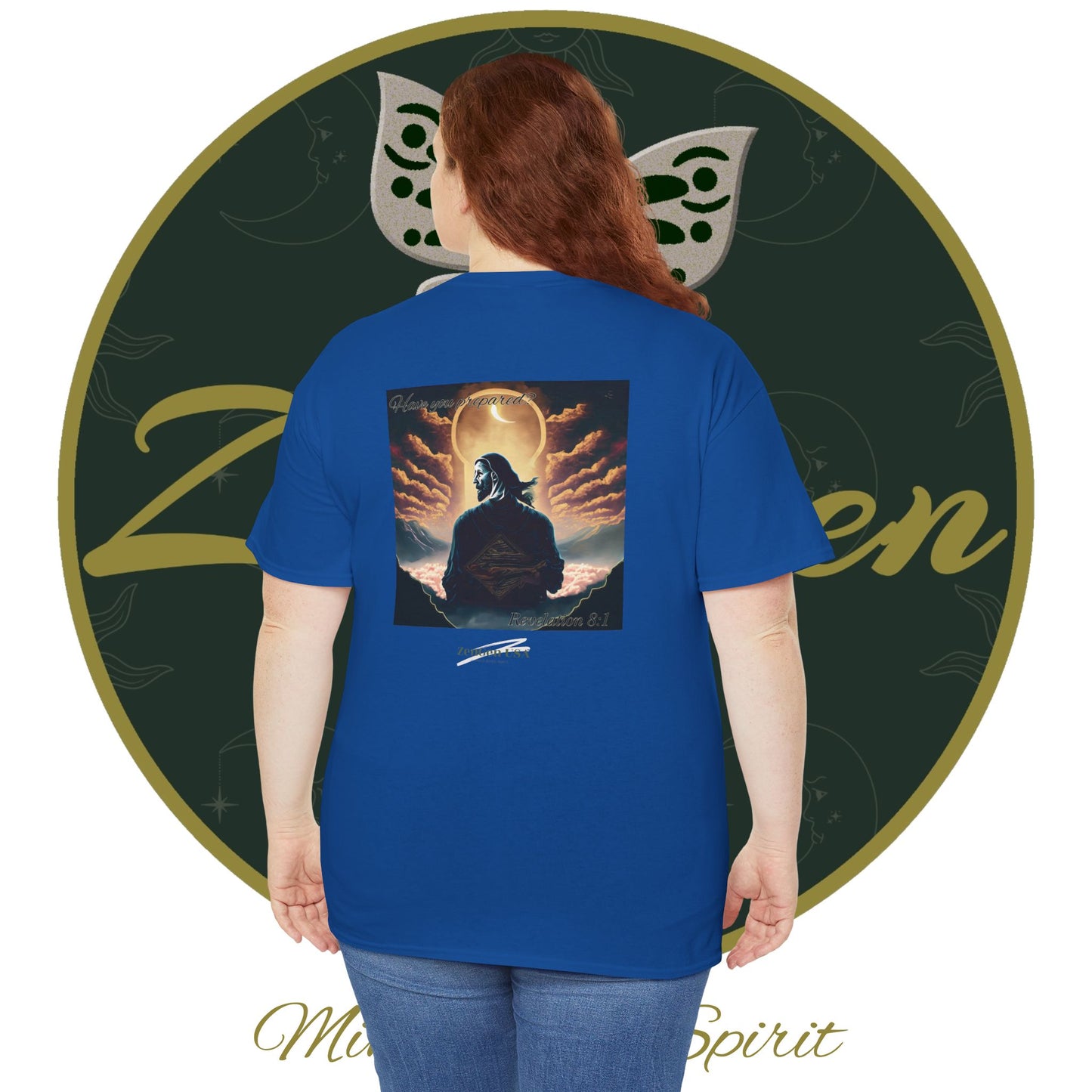 Apocalypse - 7th Seal Revelation 8:1 - Unisex Heavy Cotton Tee - Revelation Collection - ZenGen USA - ZenGen USA