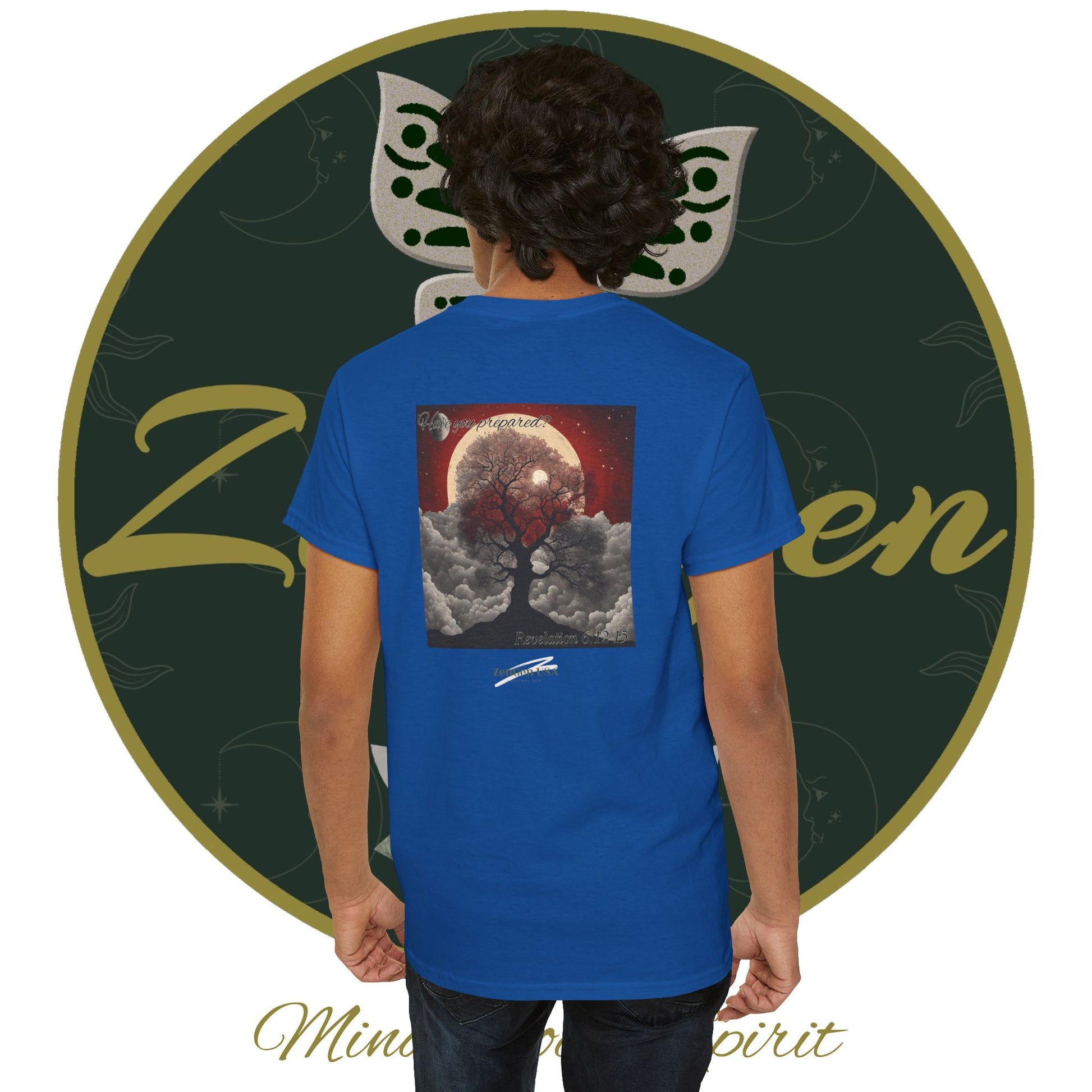 Apocalypse - 6th Seal Revelation 6:12-15 - Unisex Heavy Cotton Tee - Revelation Collection - ZenGen USA - ZenGen USA