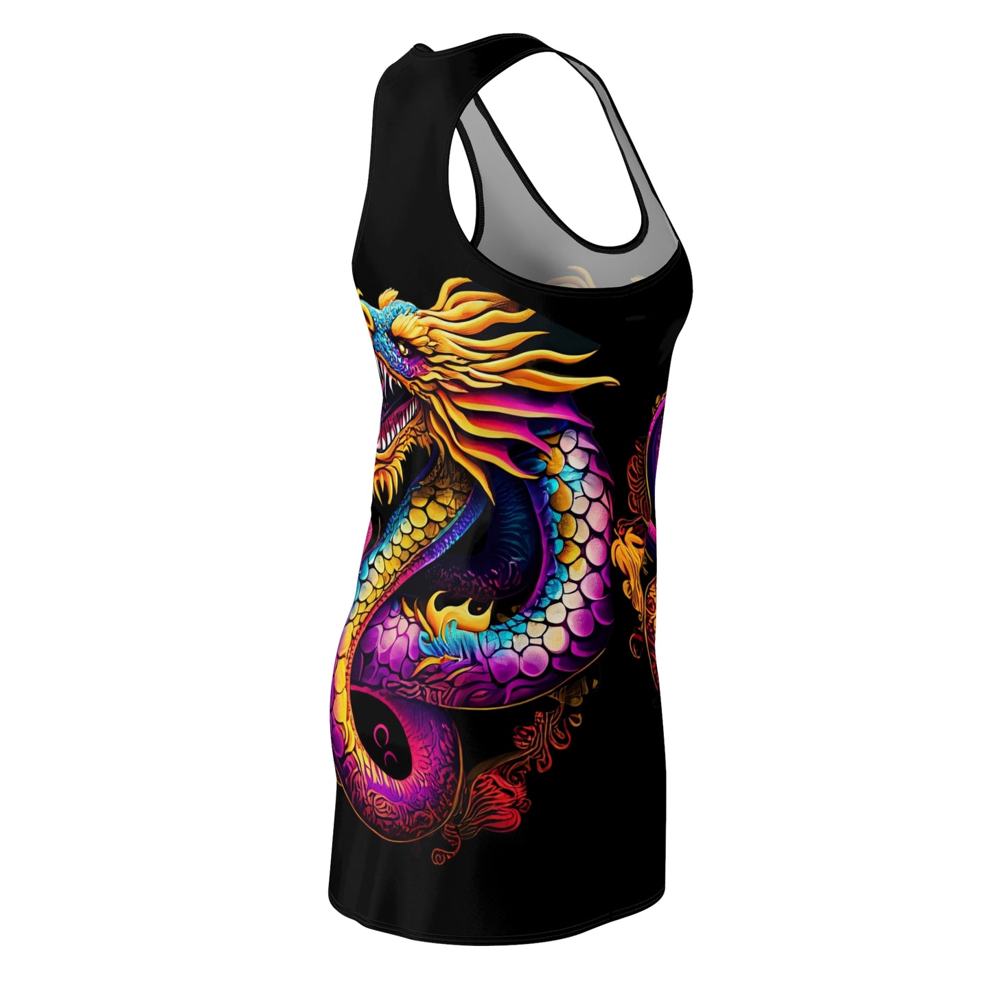 Dragon Women's Cut & Sew Racerback Dress (AOP) | ZenGen USA - ZenGen USA