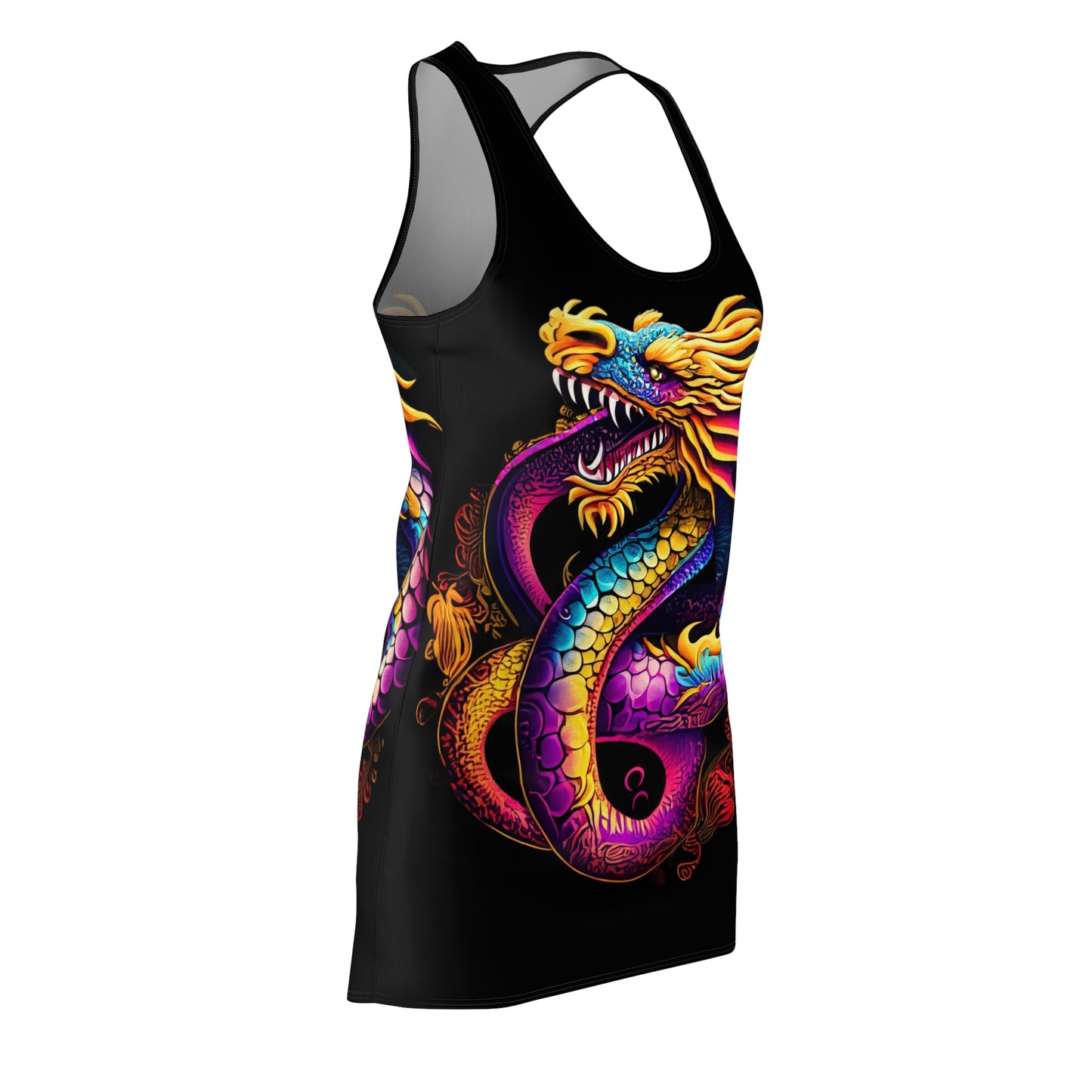 Dragon Women's Cut & Sew Racerback Dress (AOP) | ZenGen USA - ZenGen USA