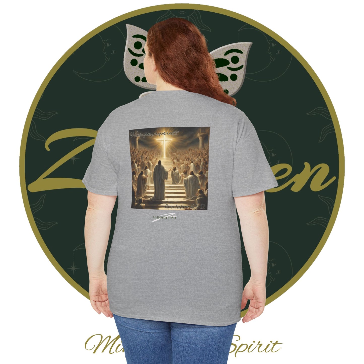 Apocalypse - 5th Seal Revelation 6:9-11 - Unisex Heavy Cotton Tee - Revelation Collection - ZenGen USA - ZenGen USA