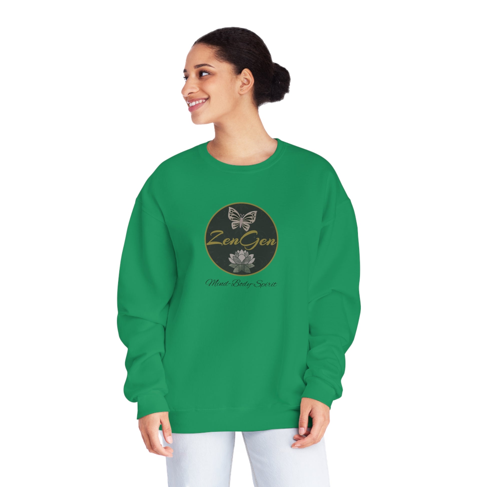 ZenGen Logo Sweatshirt - Unisex NuBlend® Crewneck Sweatshirt - ZenGen USA
